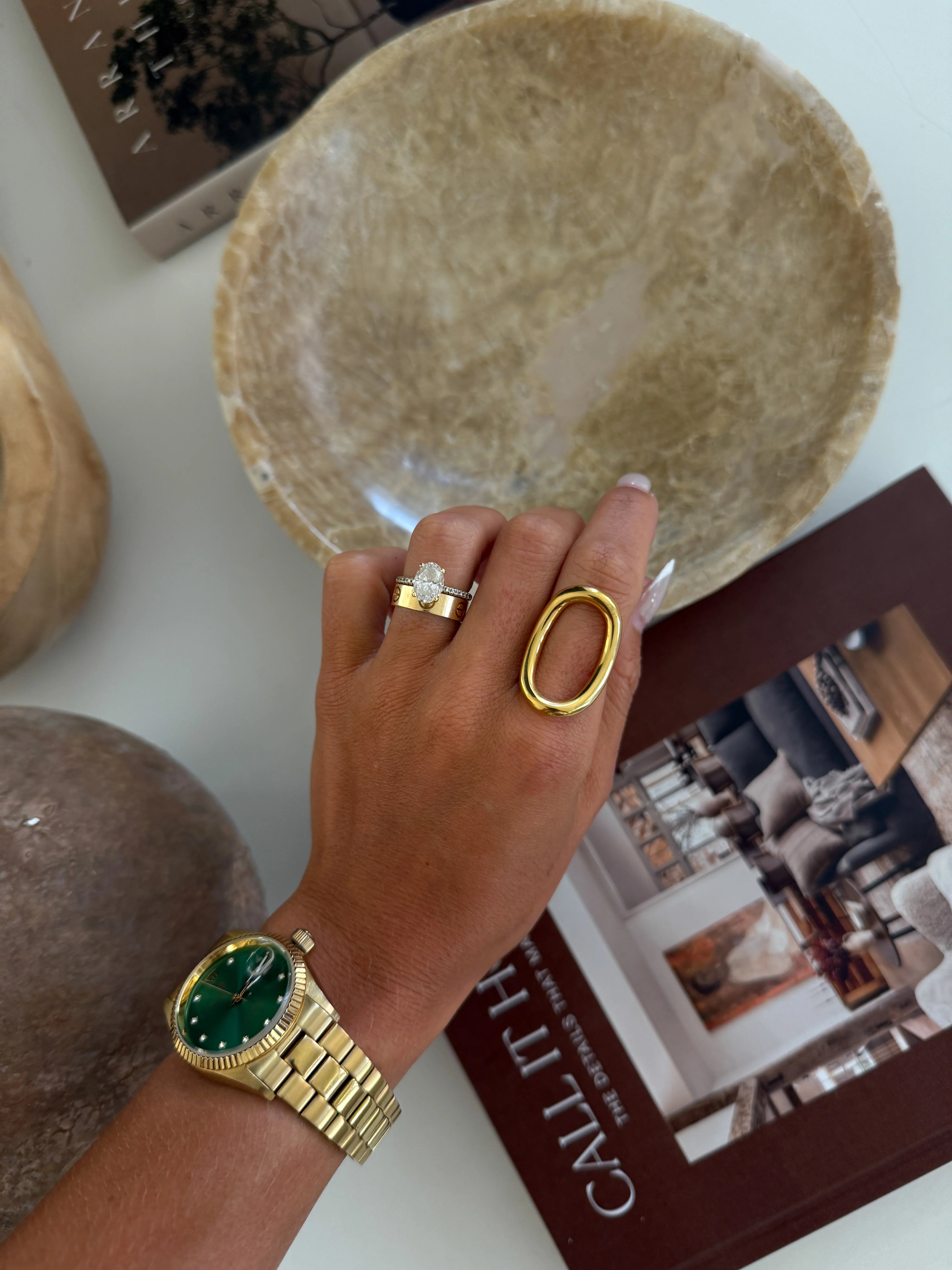 Adjustable Open Circle Ring