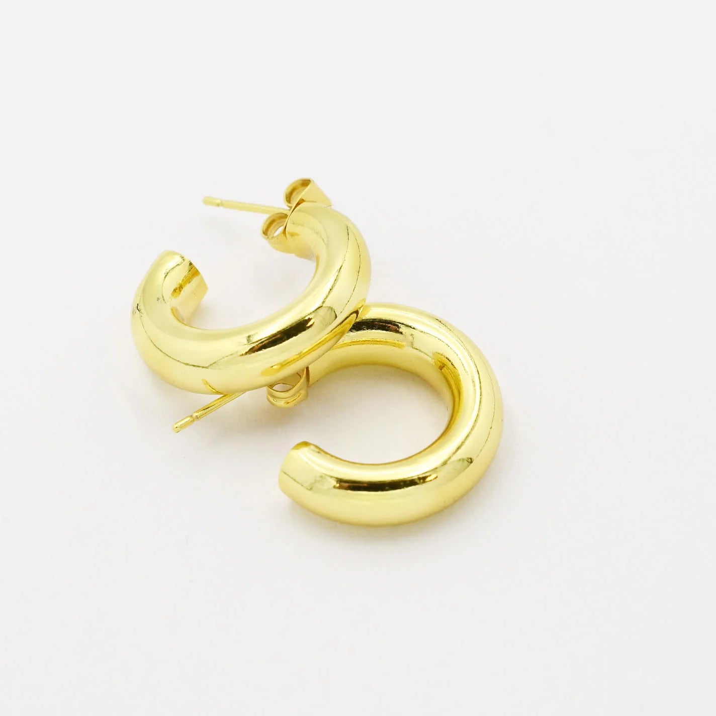 Sarah Chunky Gold Hoops