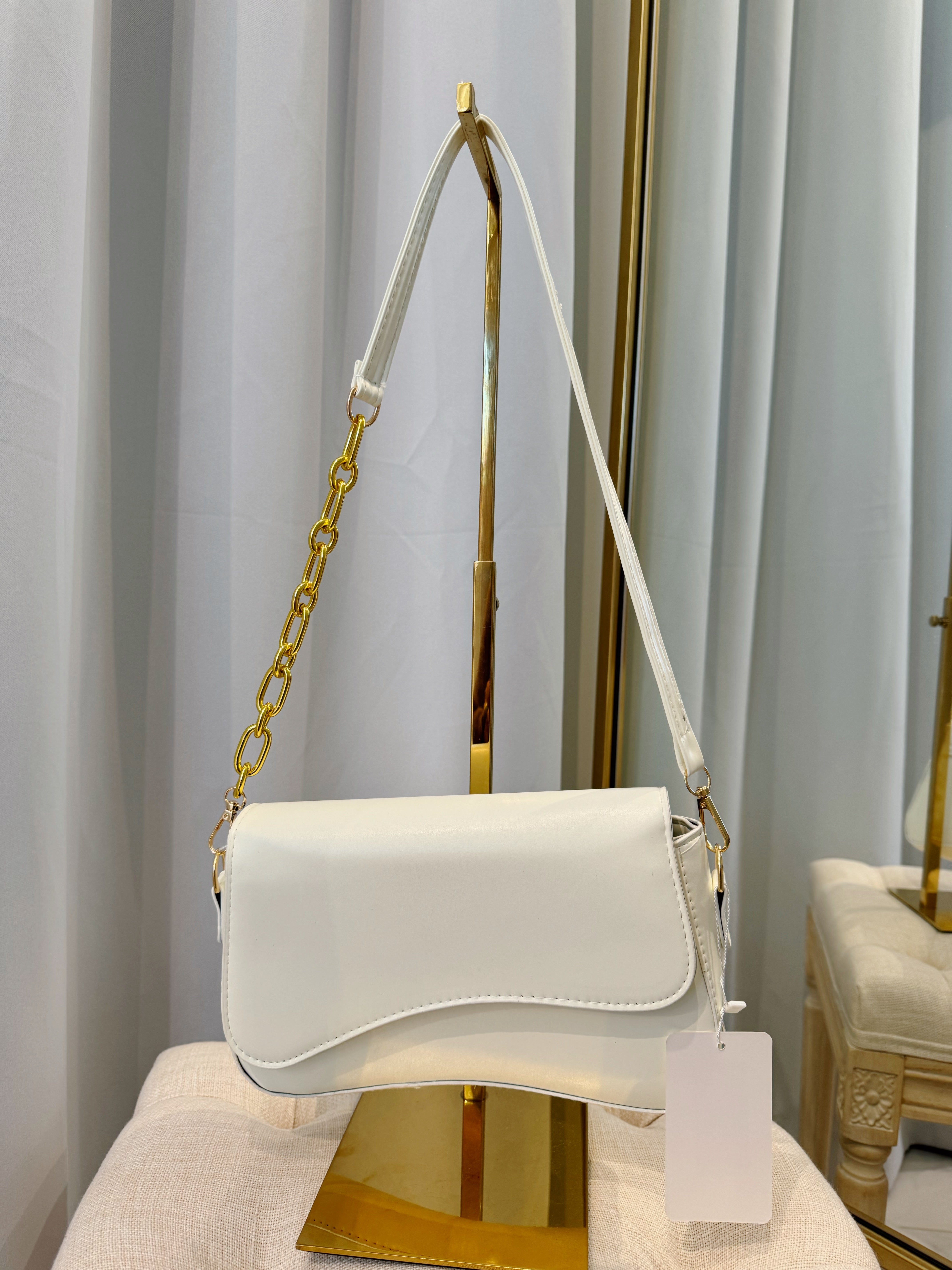 Lexi Asymmetrical Bag - Ivory