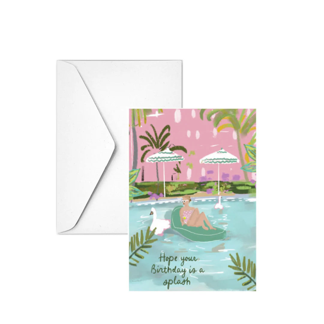 Birthday Splash Greeting Card