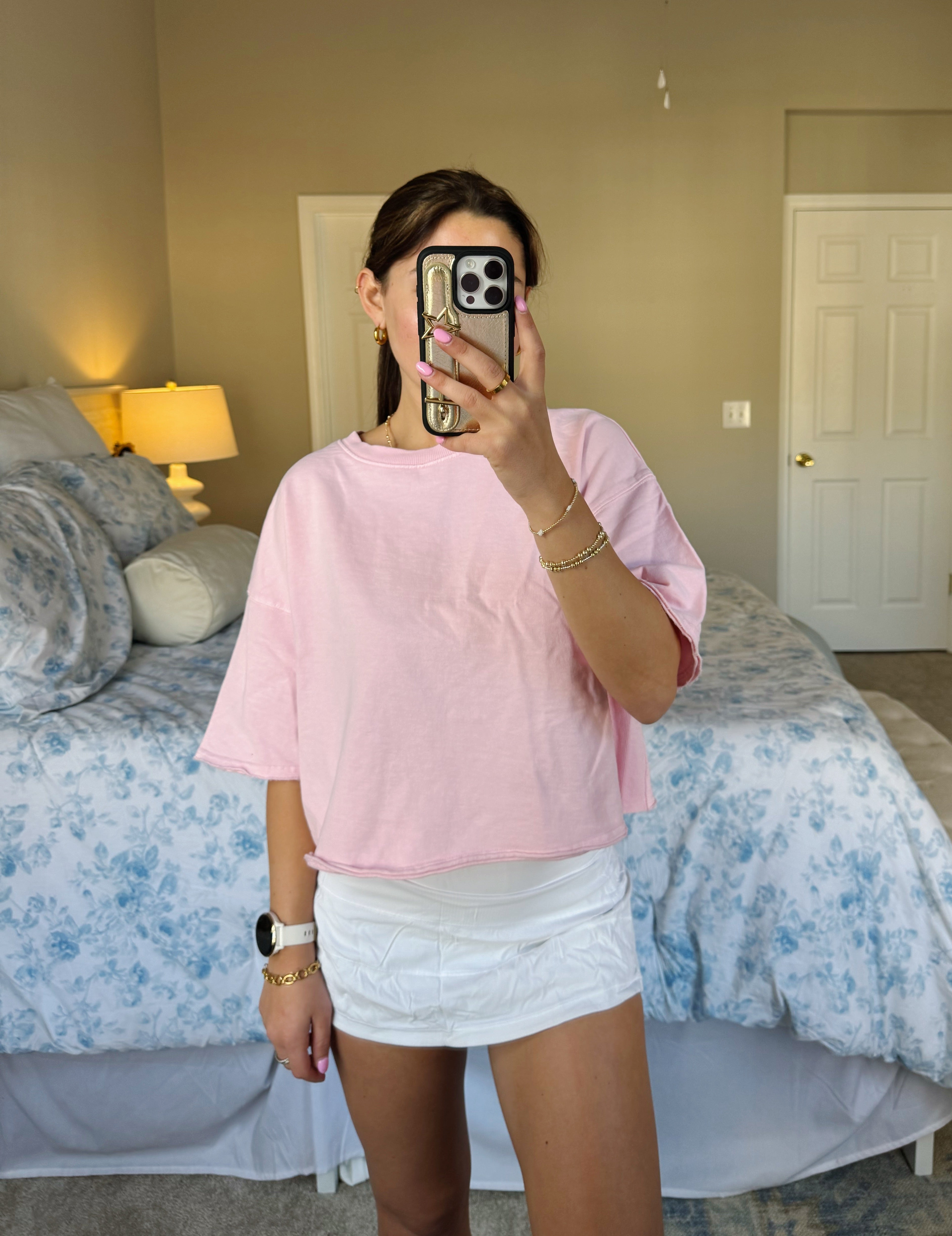 Out And About Blank Tee - Pink