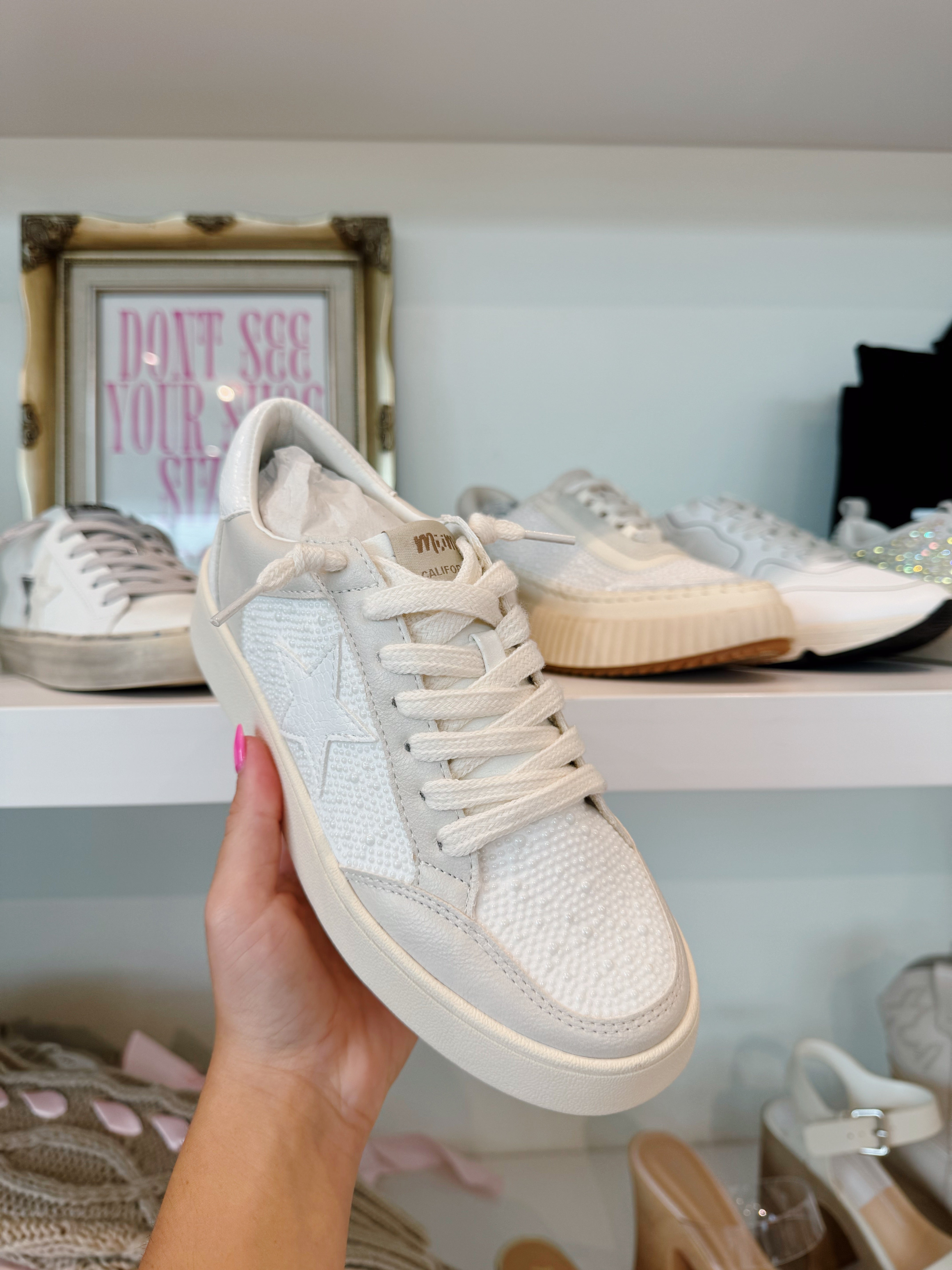 Nellie Sneakers - White Beige