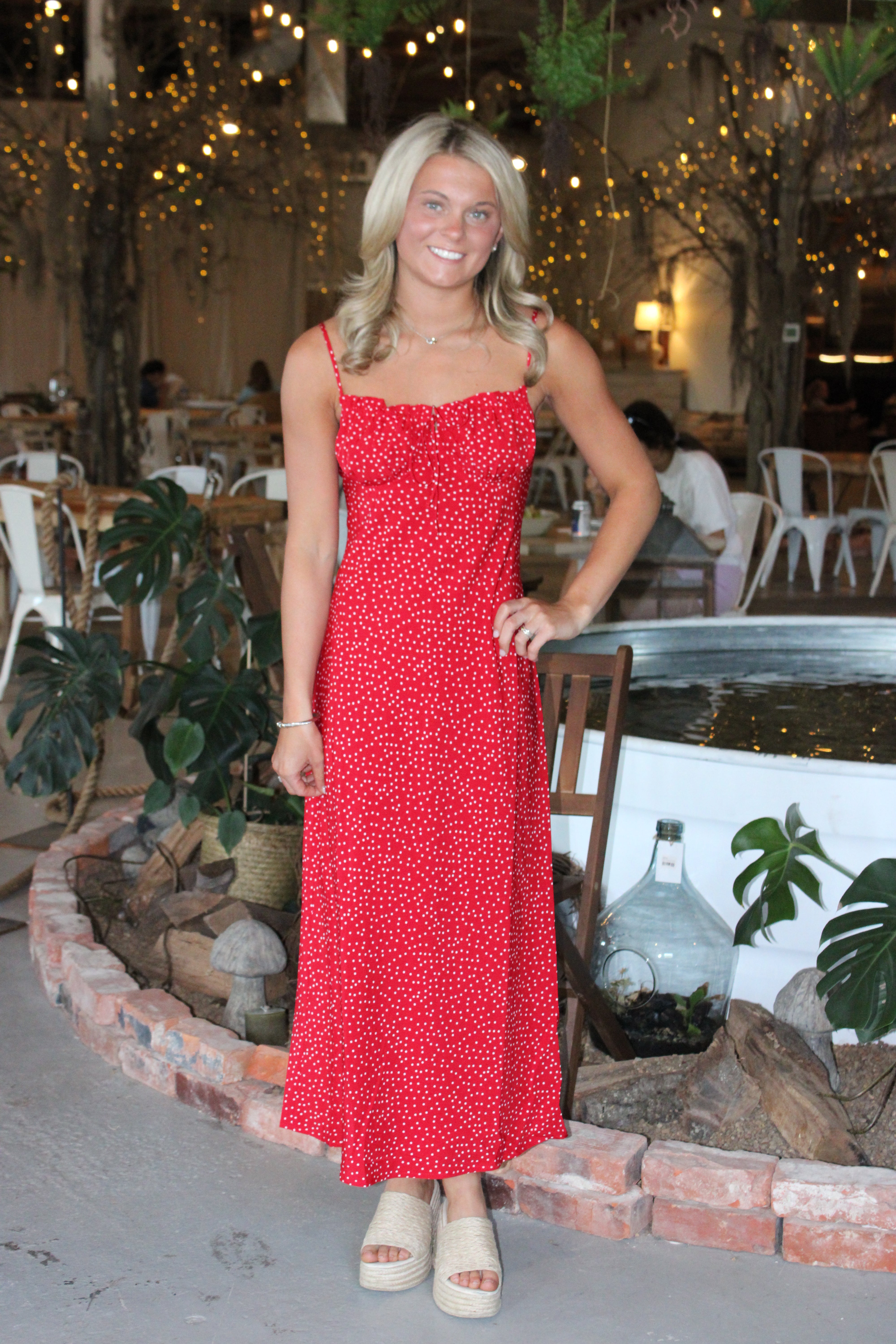 Blair Midi Dress - Red
