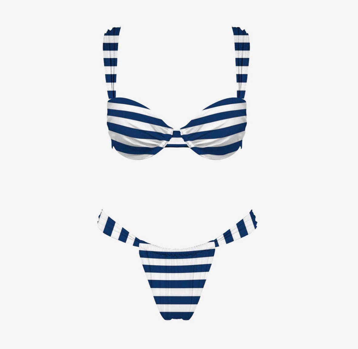 St. Tropez Bikini Set - Navy Stripe