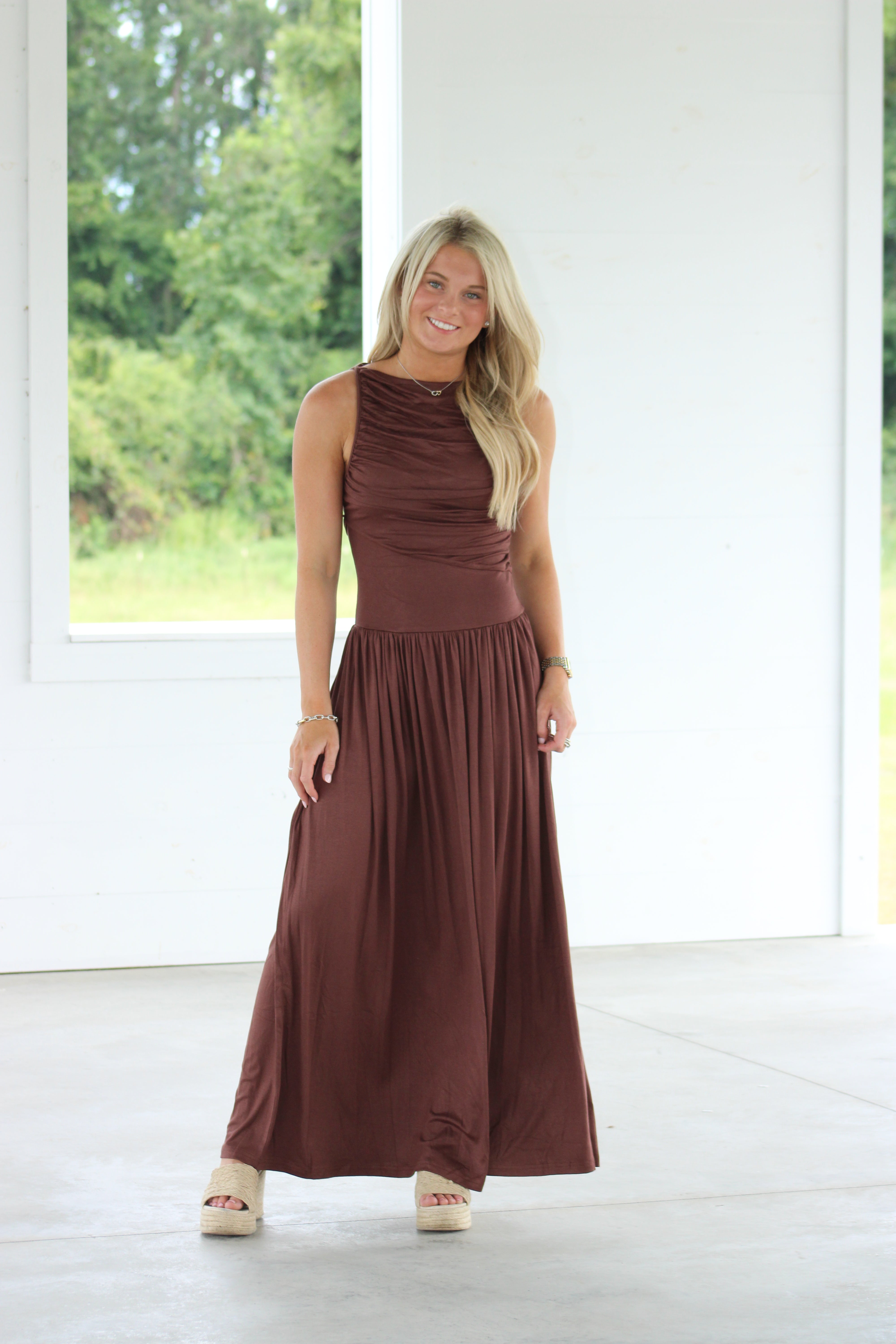 A Love Like Ours Maxi Dress - Brown