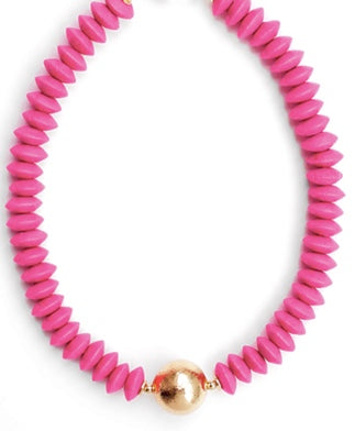 Clara Bead Necklace - Pink