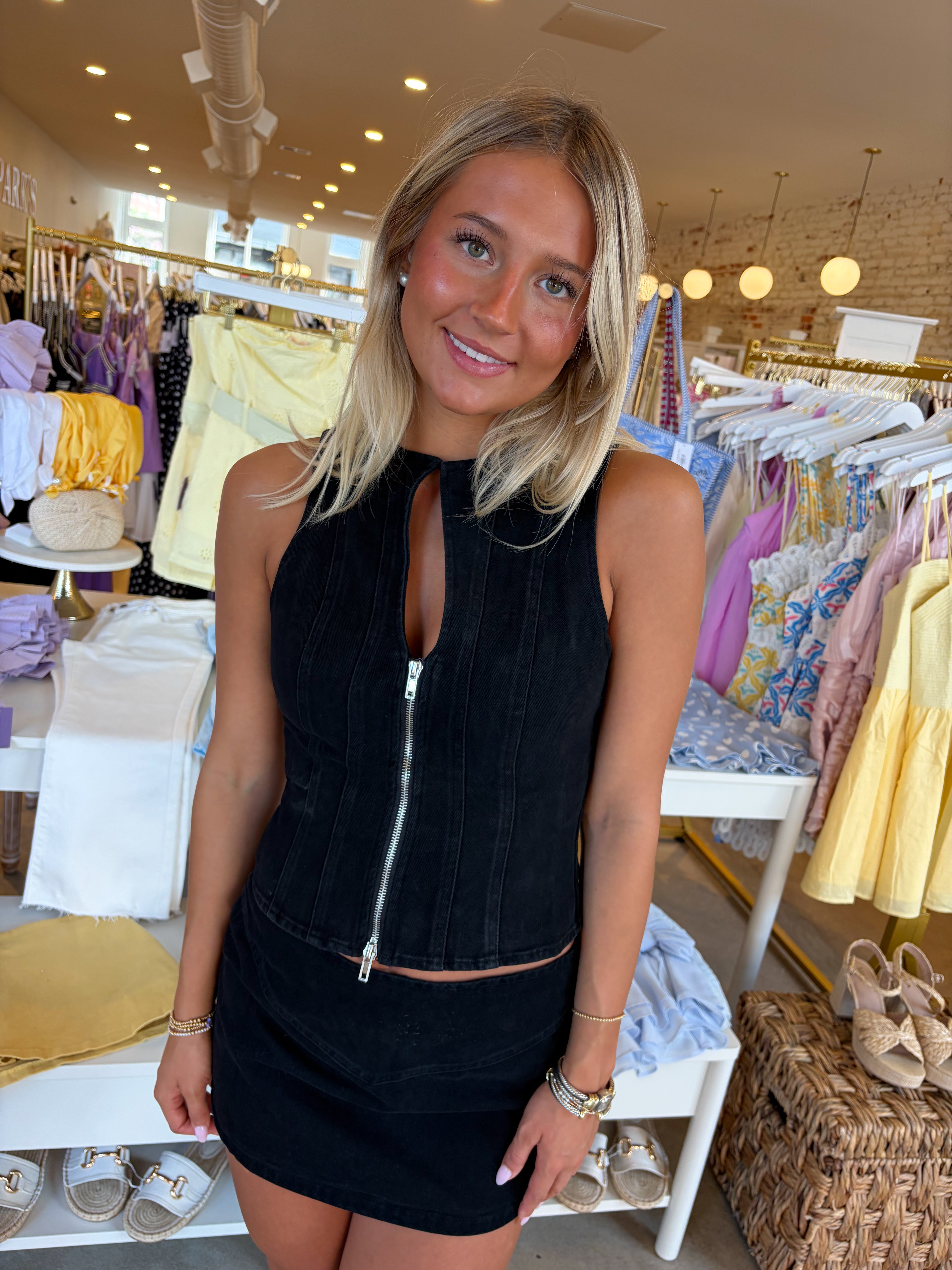 Down To Business Top - Black