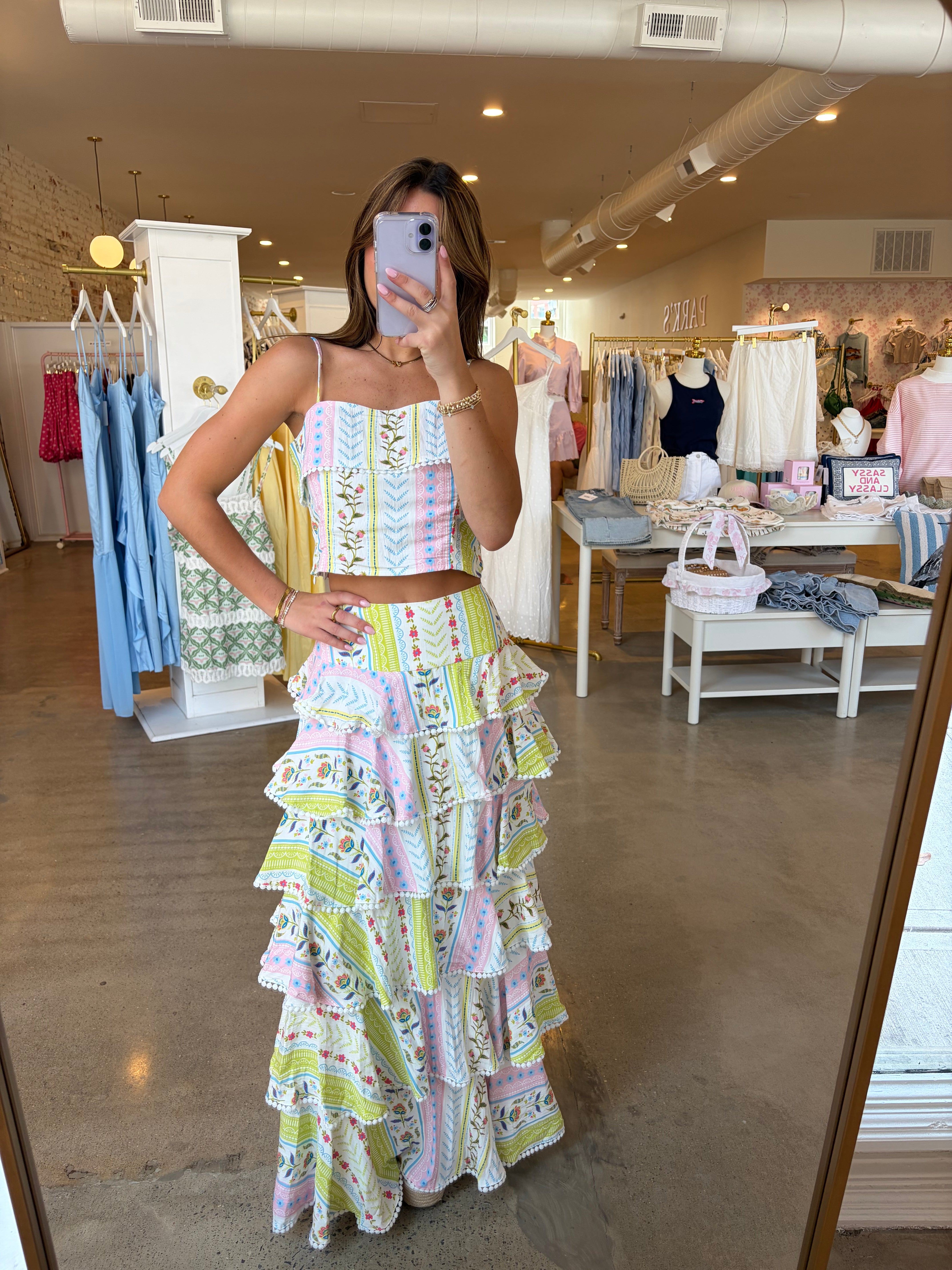 Adelaide Ruffle Top & Skirt Set