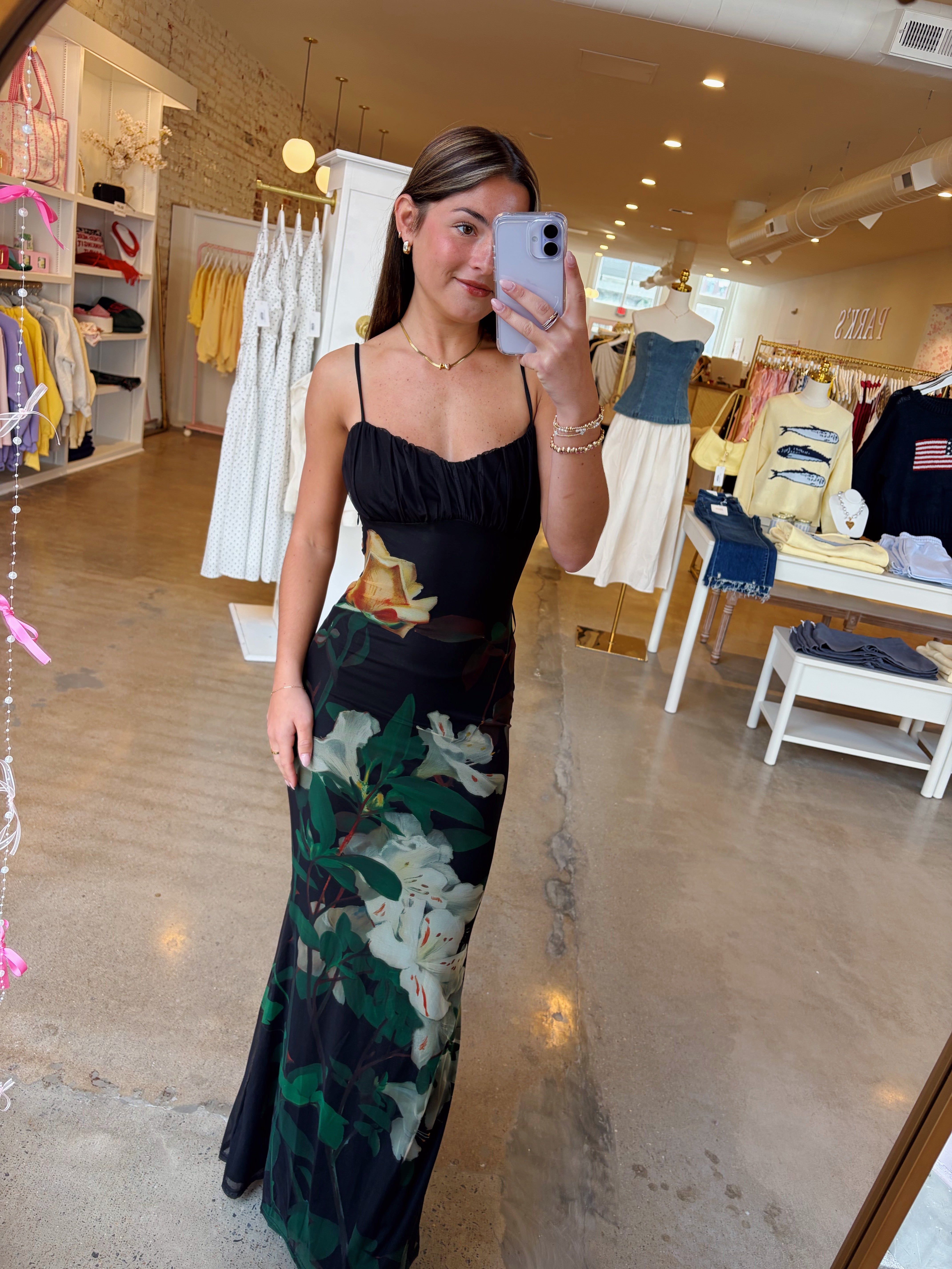 Parisian Views Midi Dress - Black