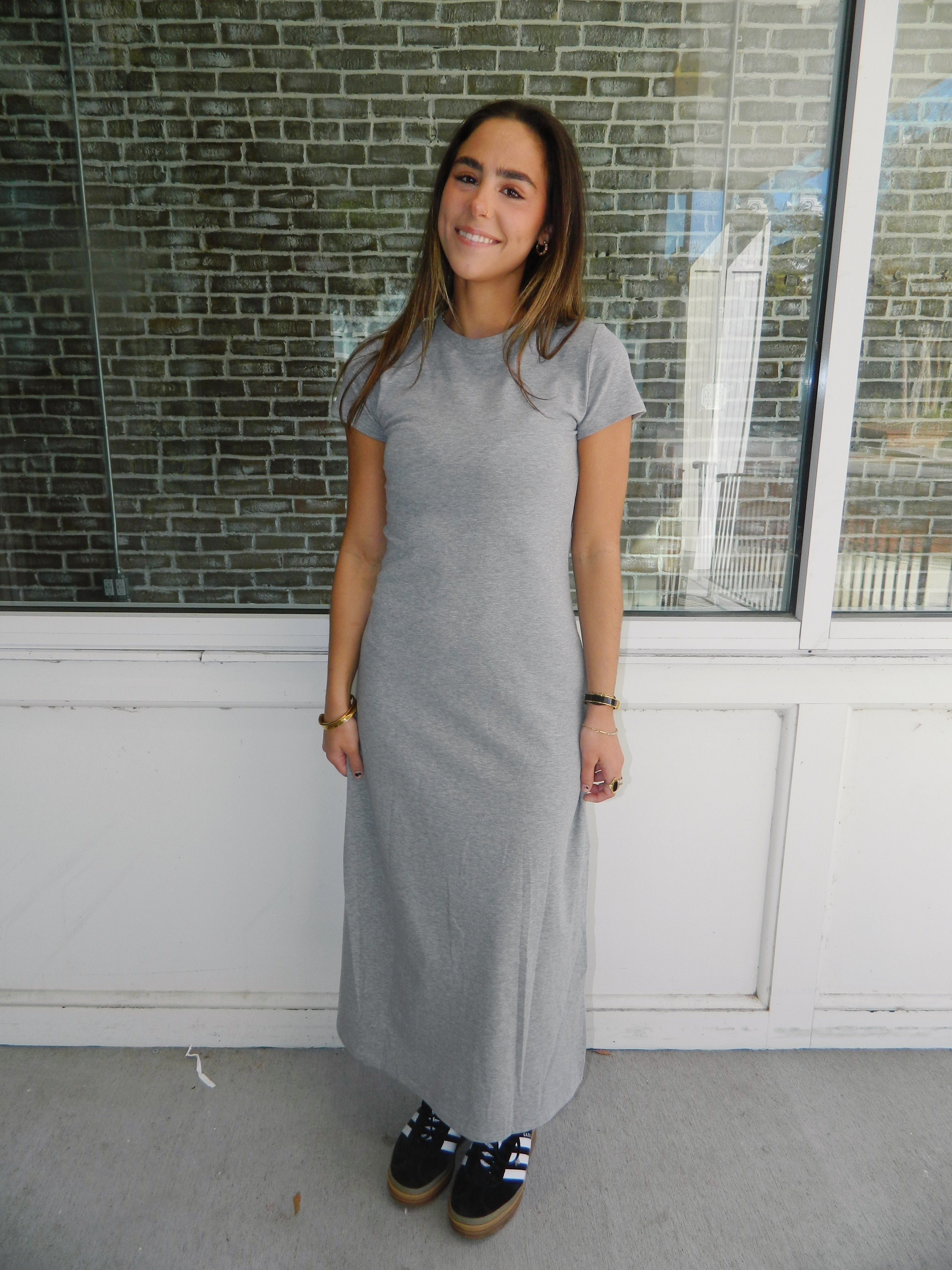 Love Like This Midi Dress - Heather Grey