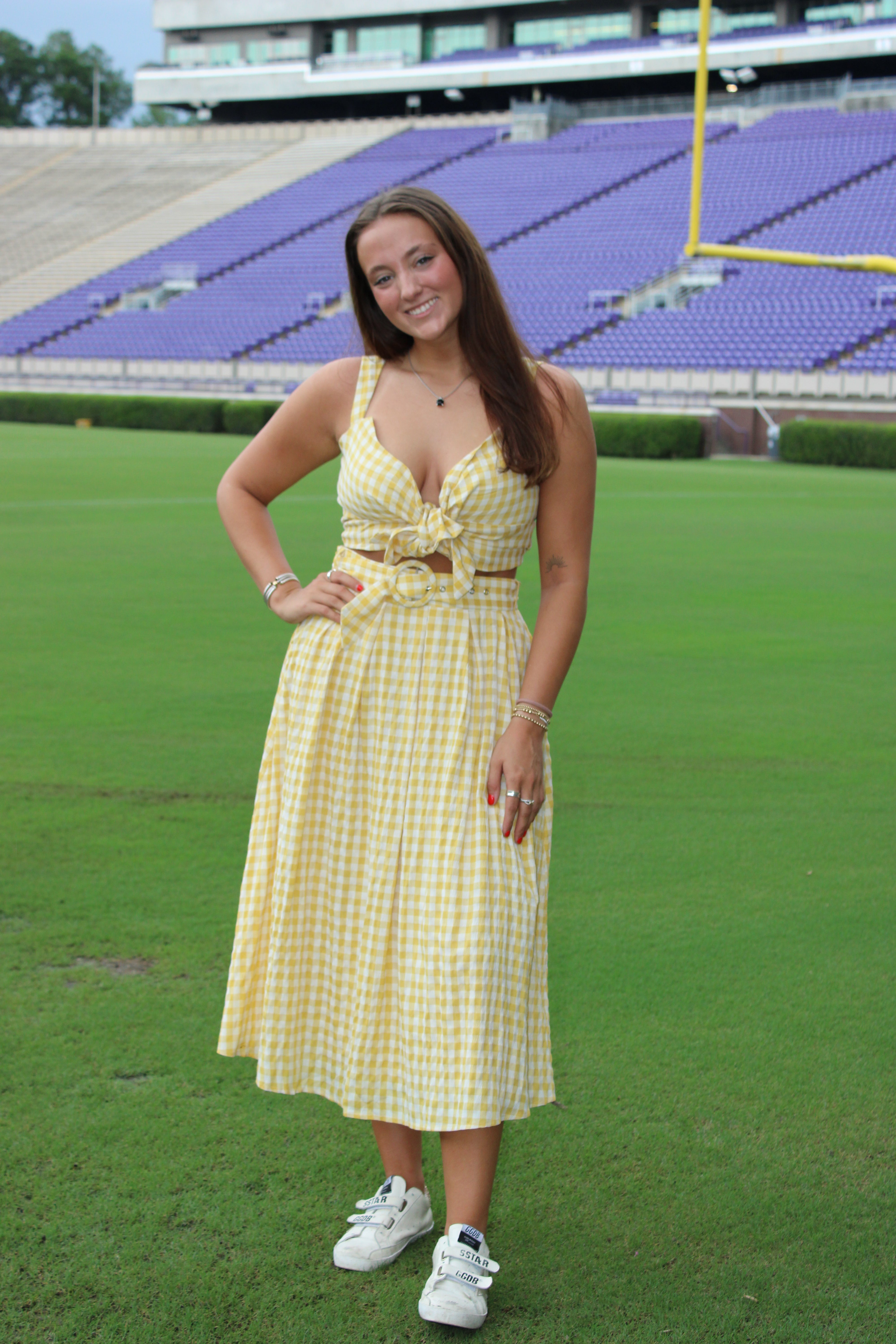 Pirate Girl Top & Midi Skirt Set - Yellow