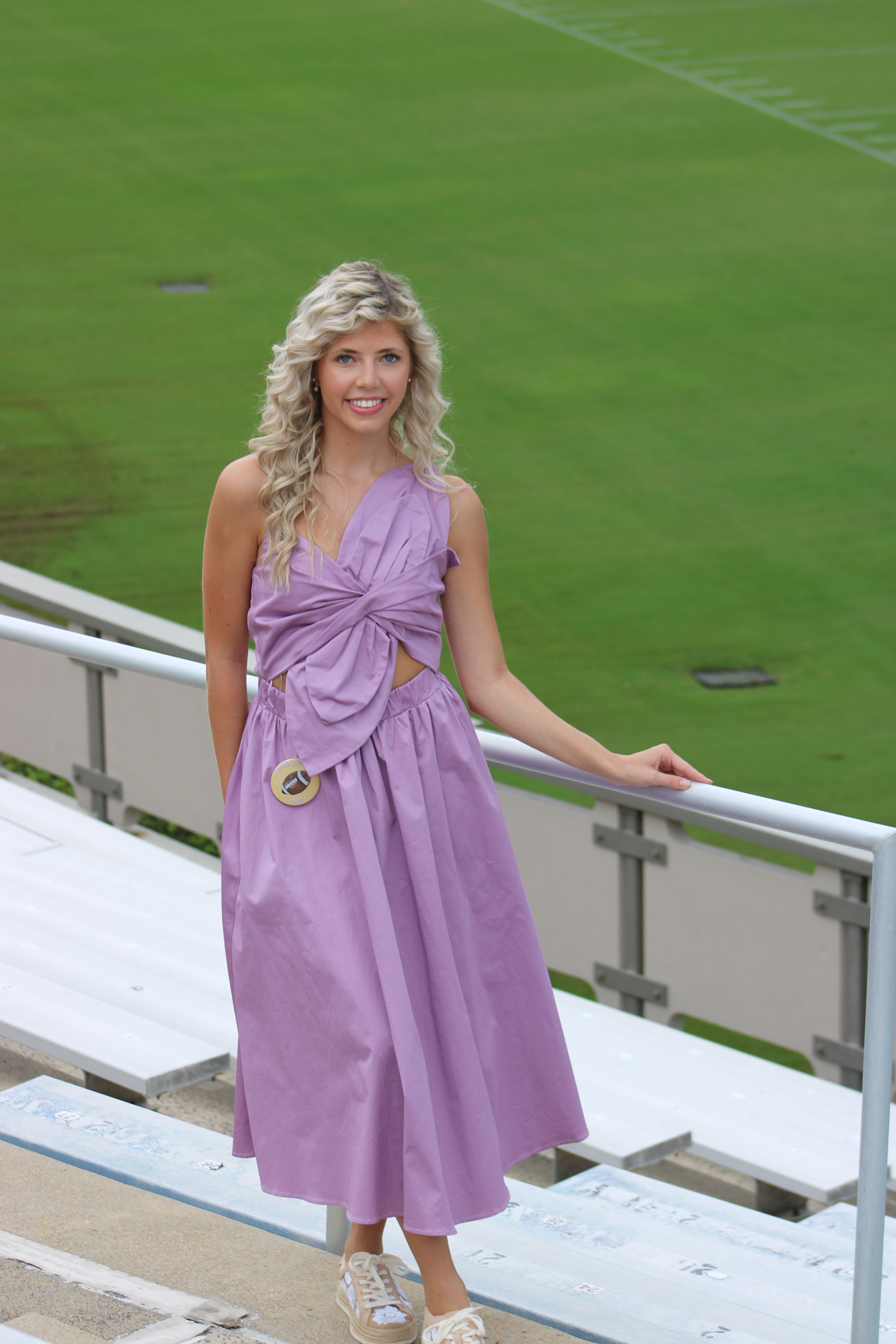Elena Midi Dress - Lavender