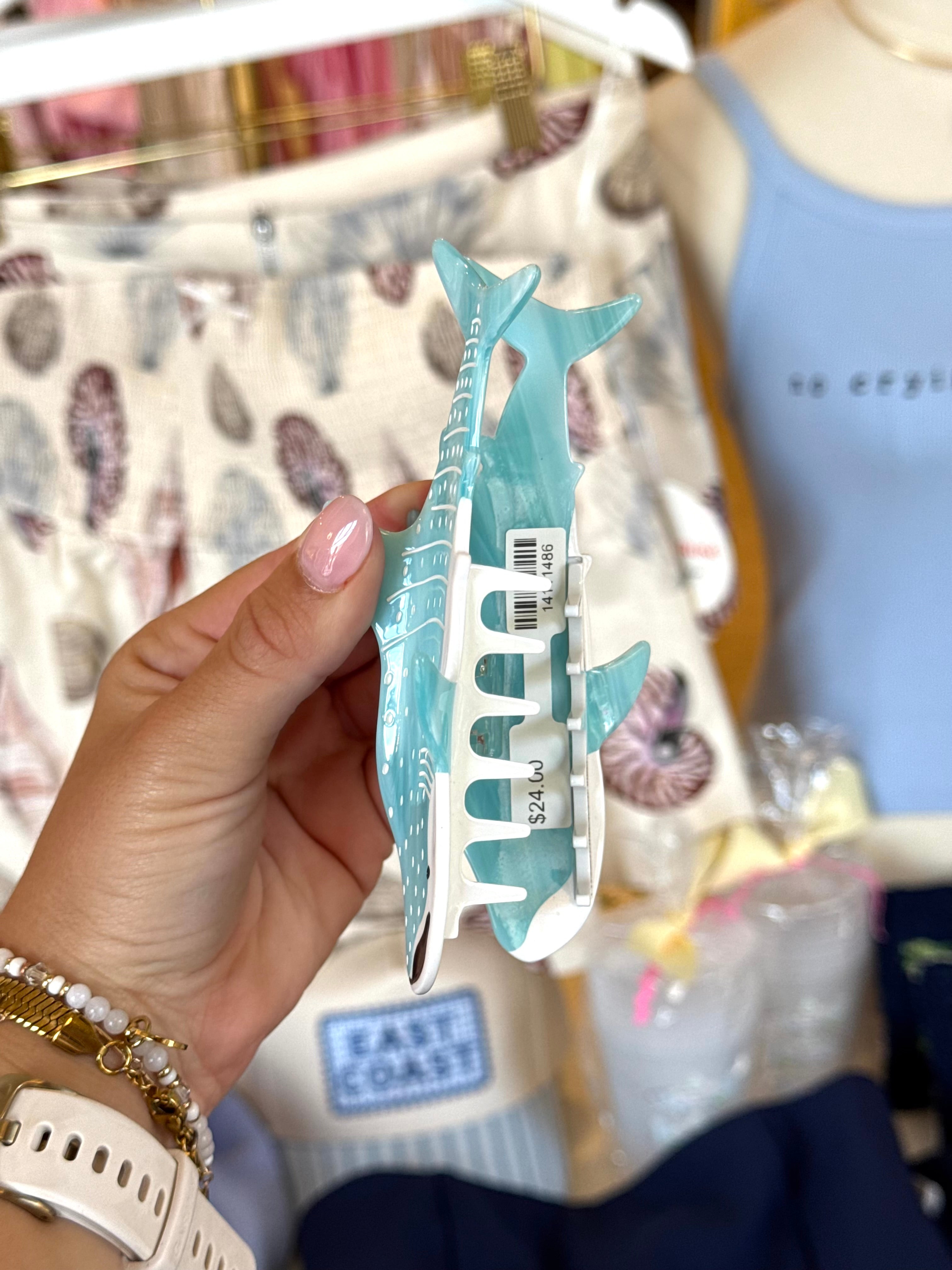 Whale Shark Claw Clip
