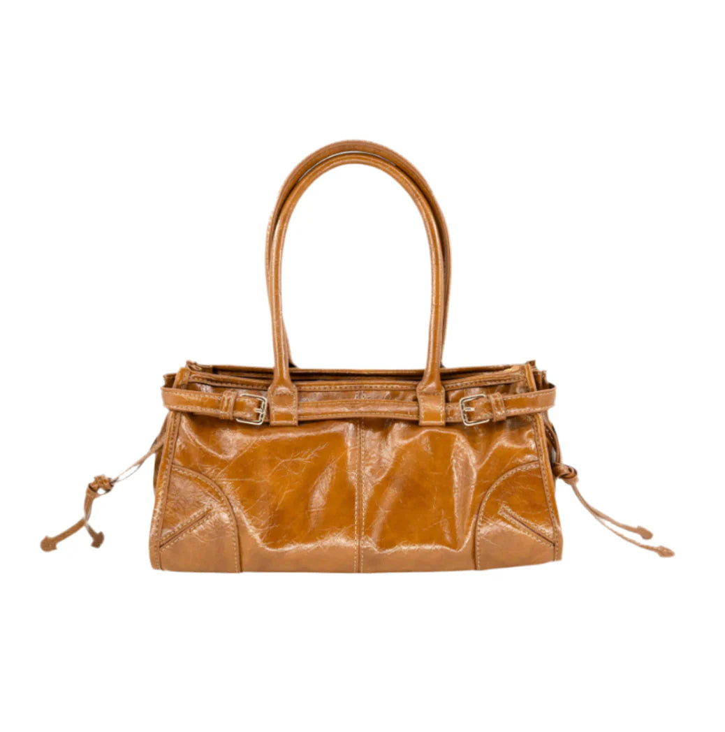 Kendra Leather Purse - Tan