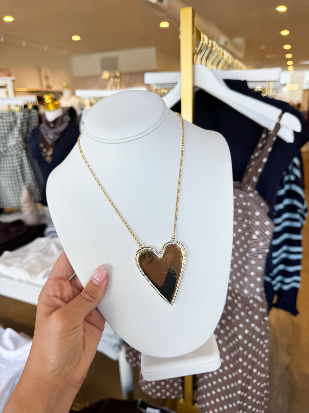 Large Heart Statement Necklace