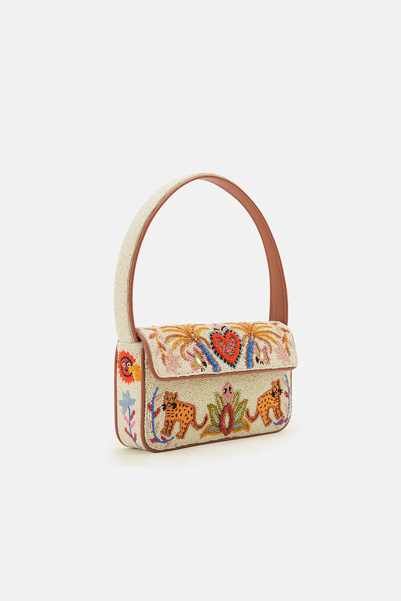 Safari Luxe Leopard Hand Held Bag - America & Beyond