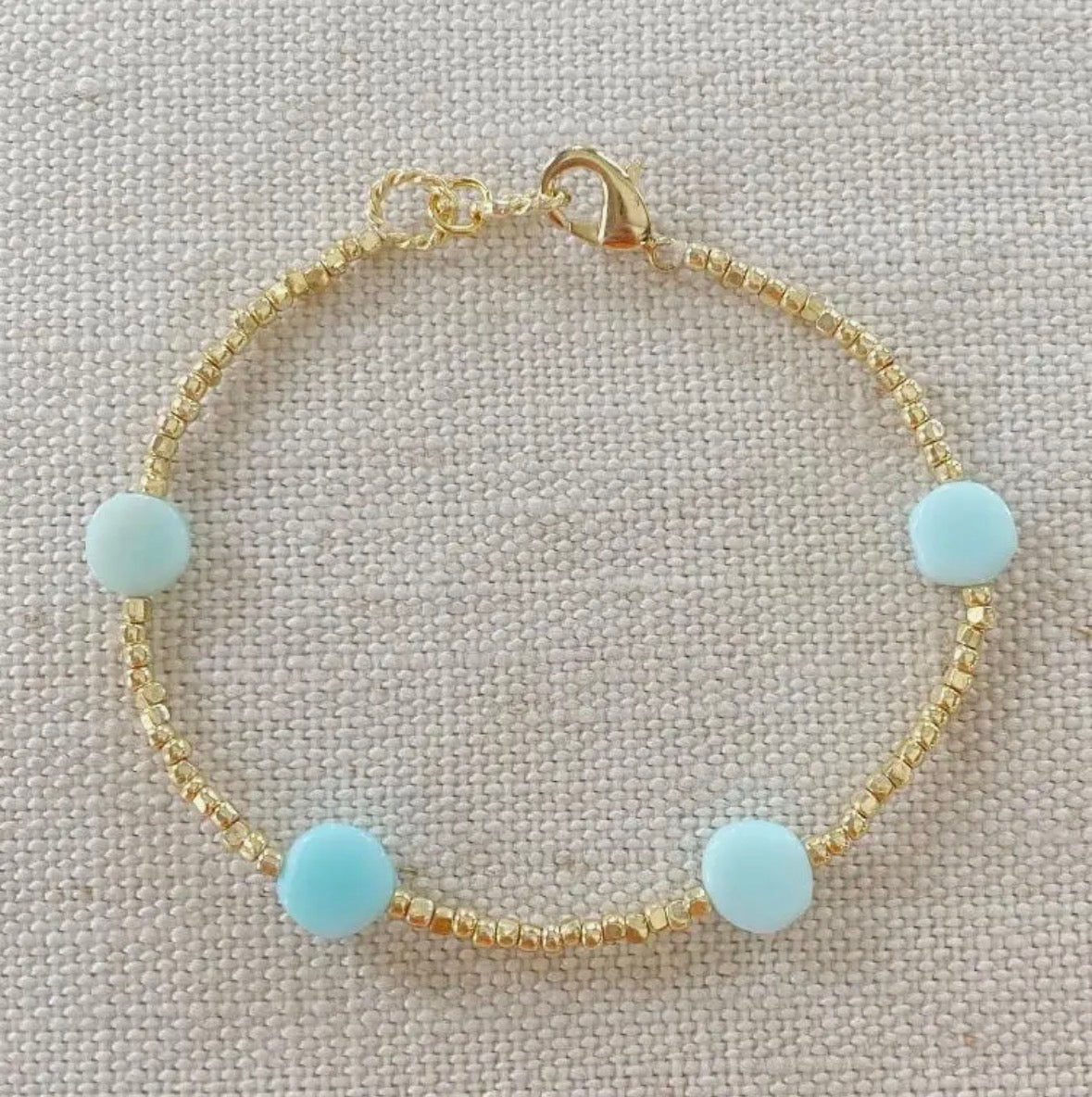 Multi Blue Dot Bracelet