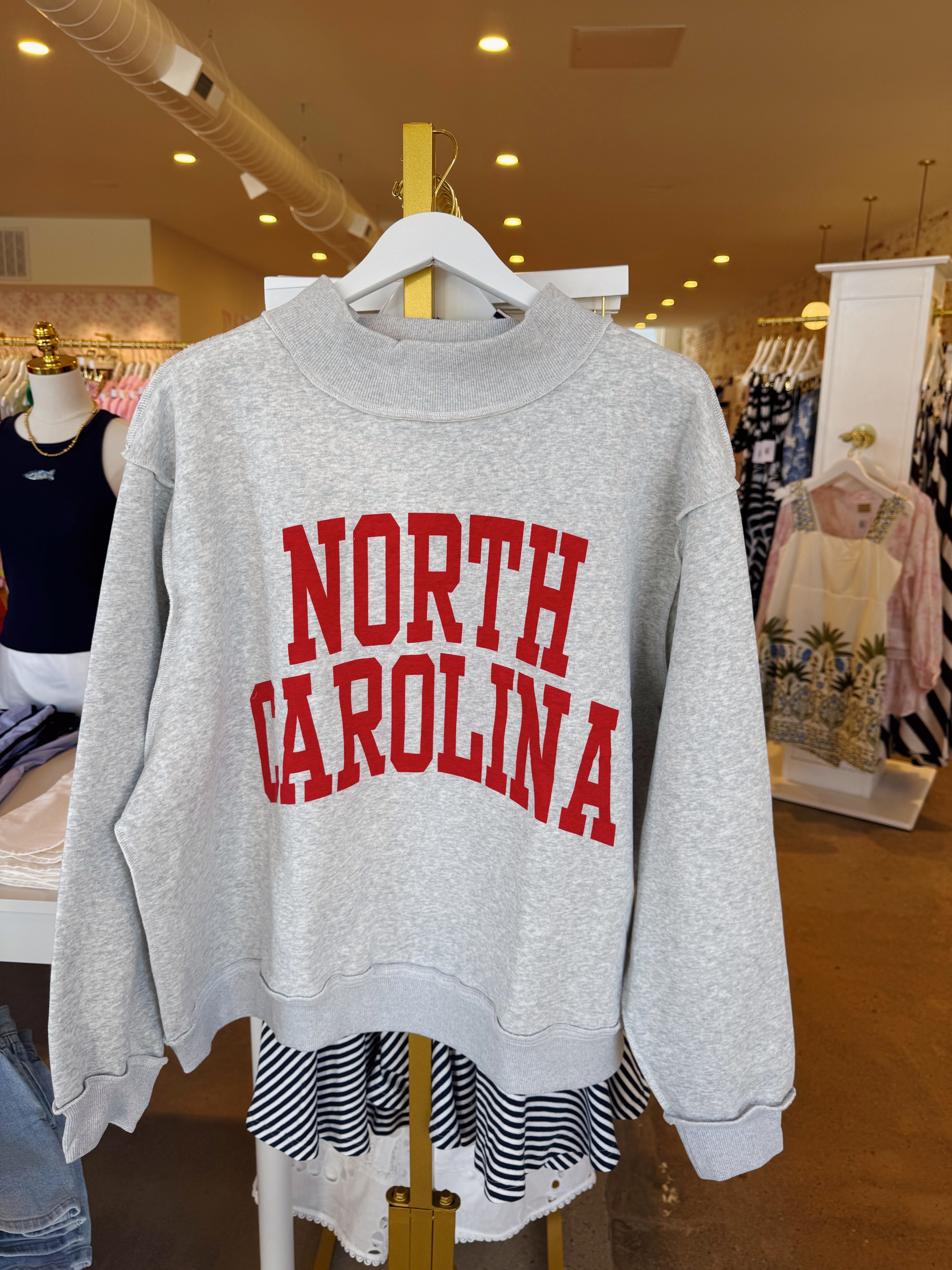North Carolina/NC Reversible Mockneck - Red