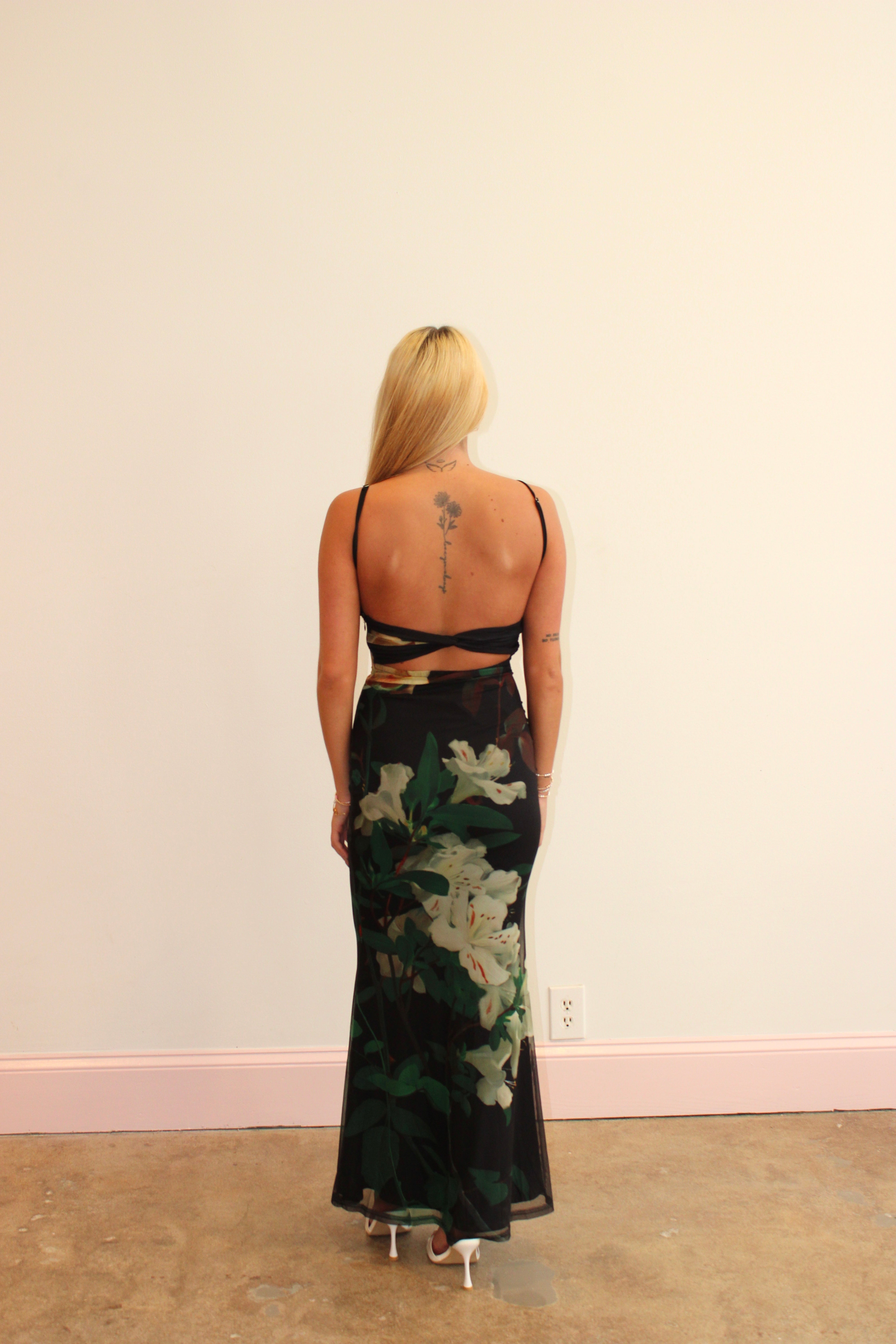 Parisian Views Midi Dress - Black