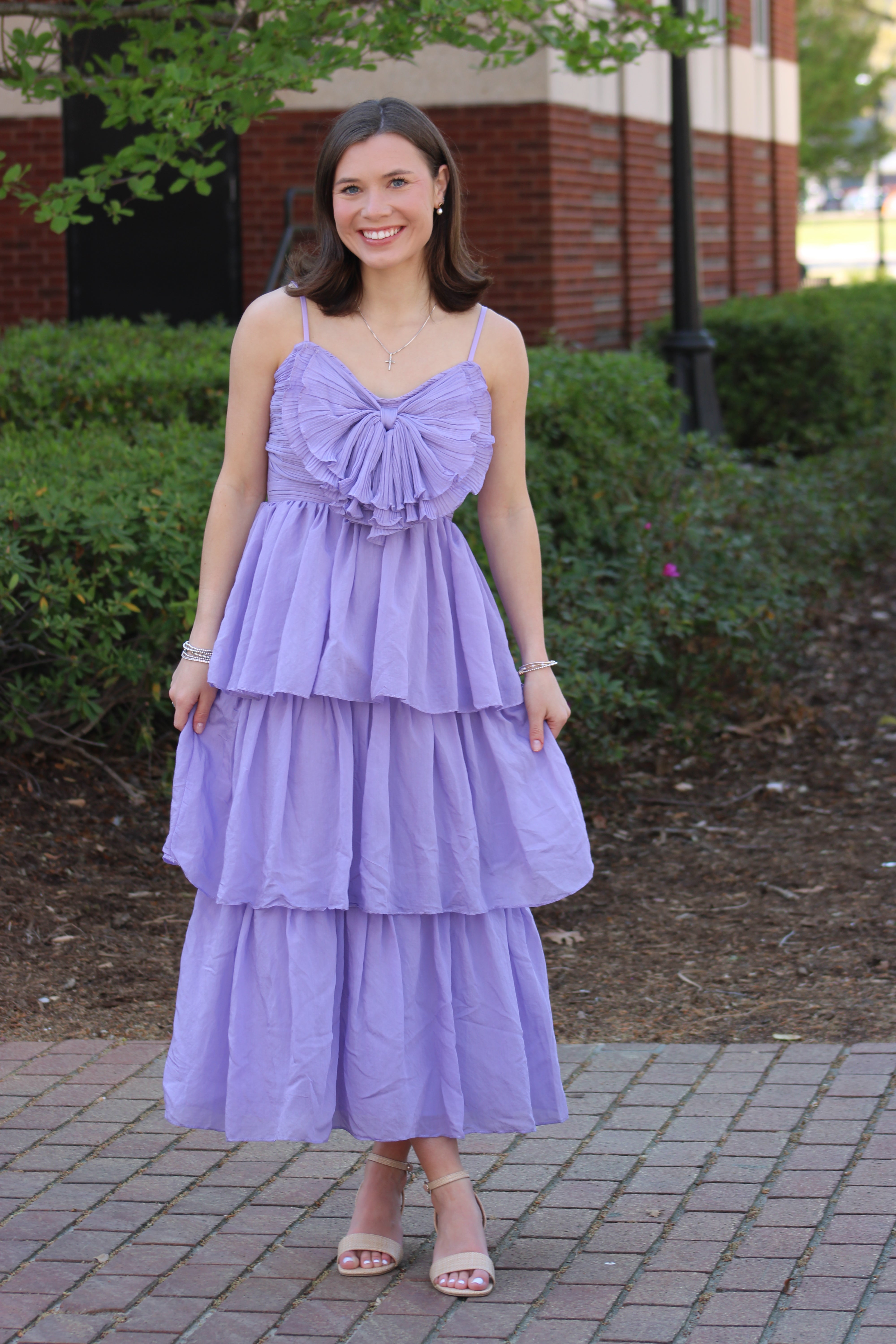 Lavender Haze Maxi Tiered Dress - Lilac