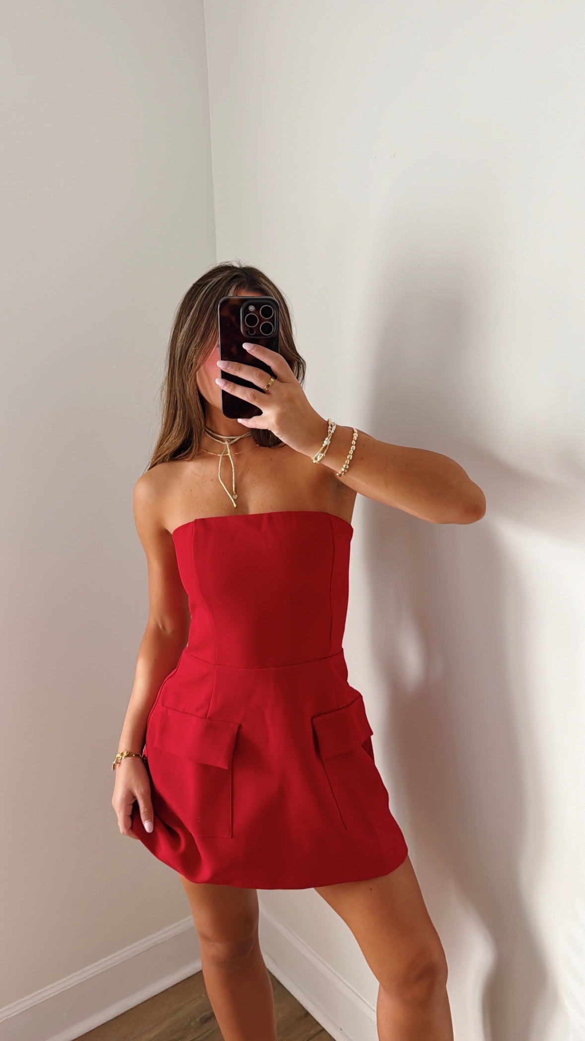 Out All Night Mini Dress - Cherry Cola