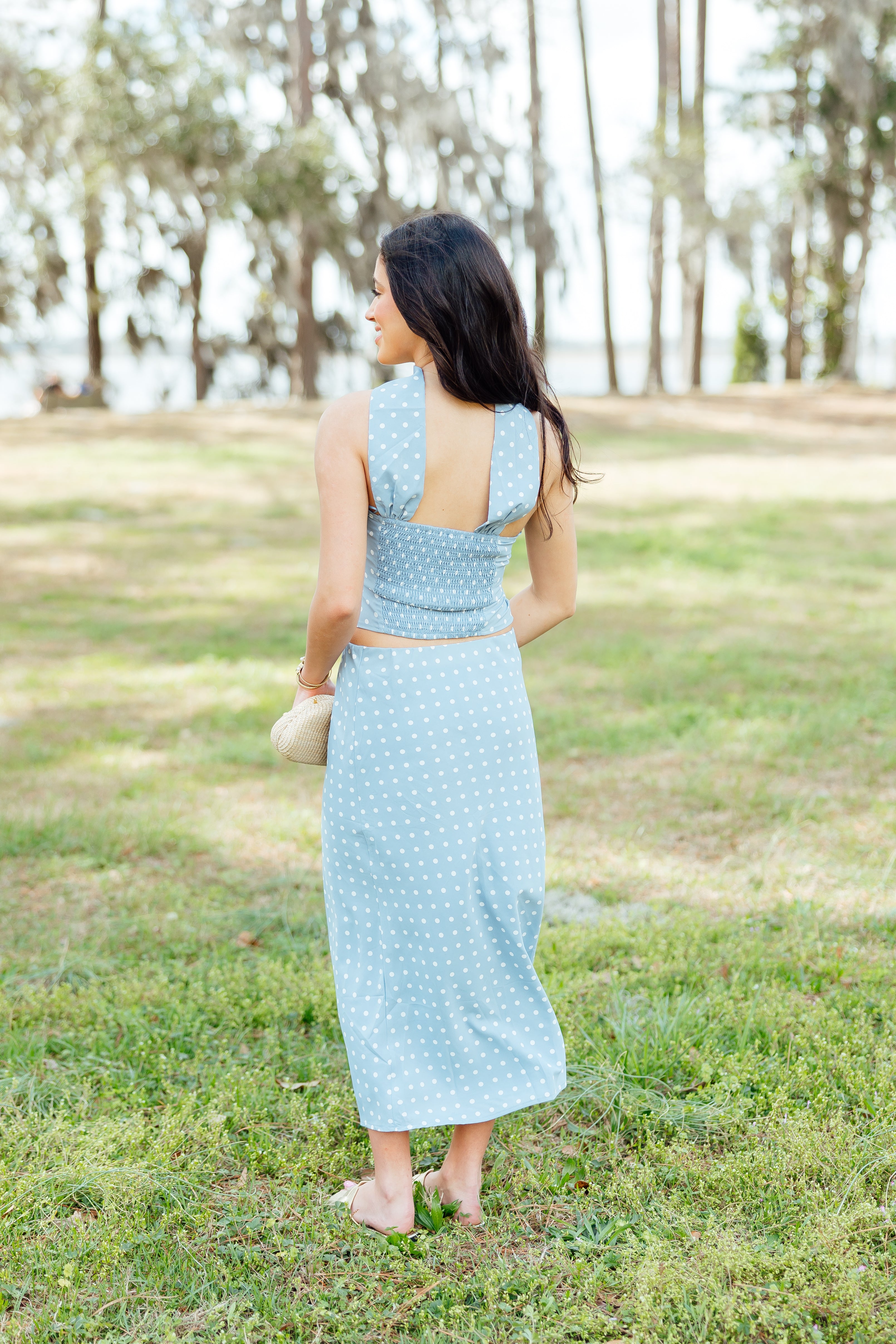 Love At Last Midi Skirt & Top Set - Blue