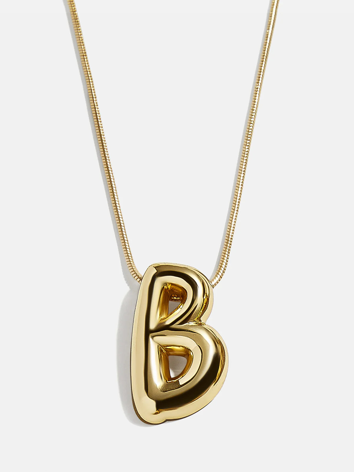 Bubble Initial Necklace - Gold - Water Resistant