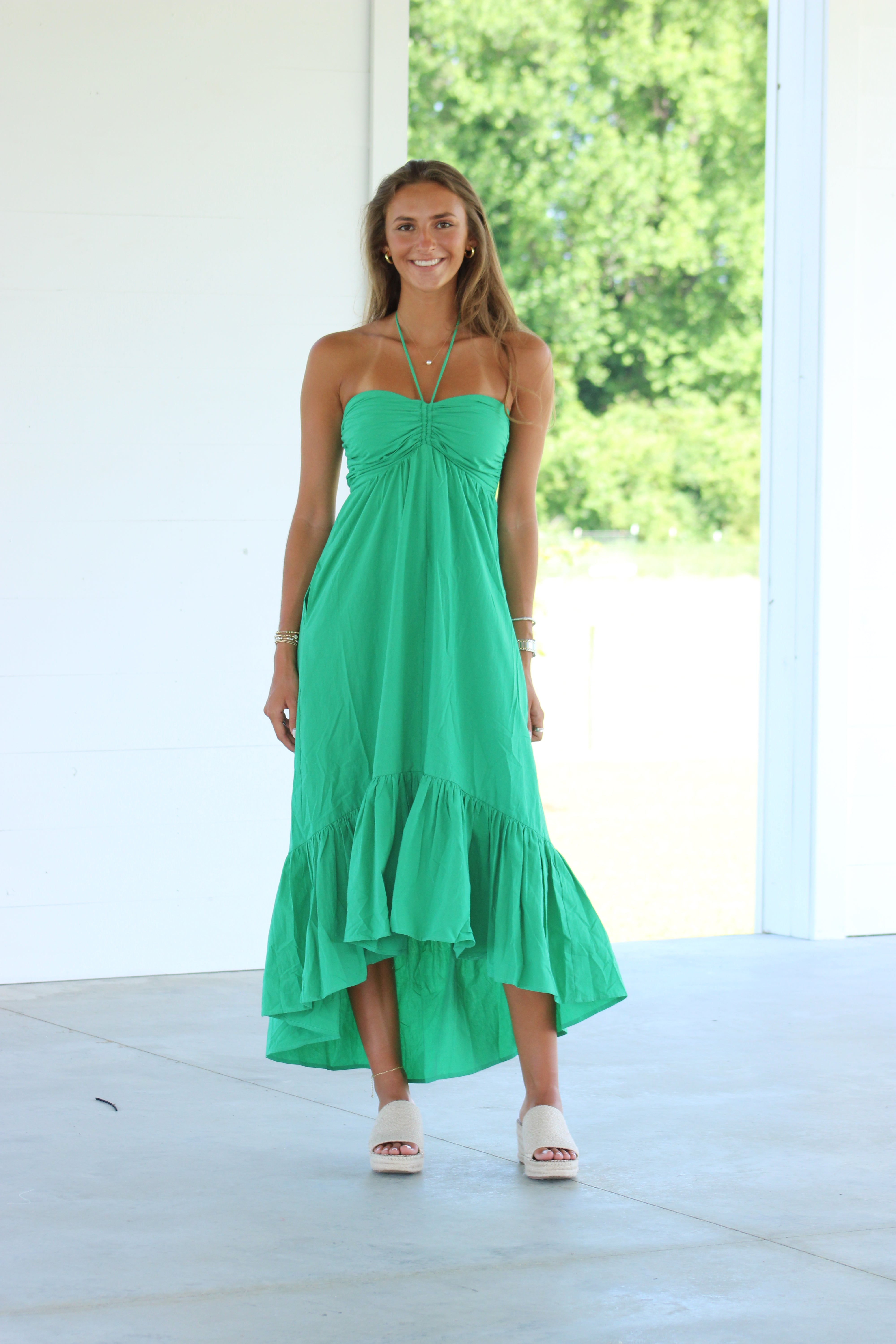 Summer Days Midi Dress - Green