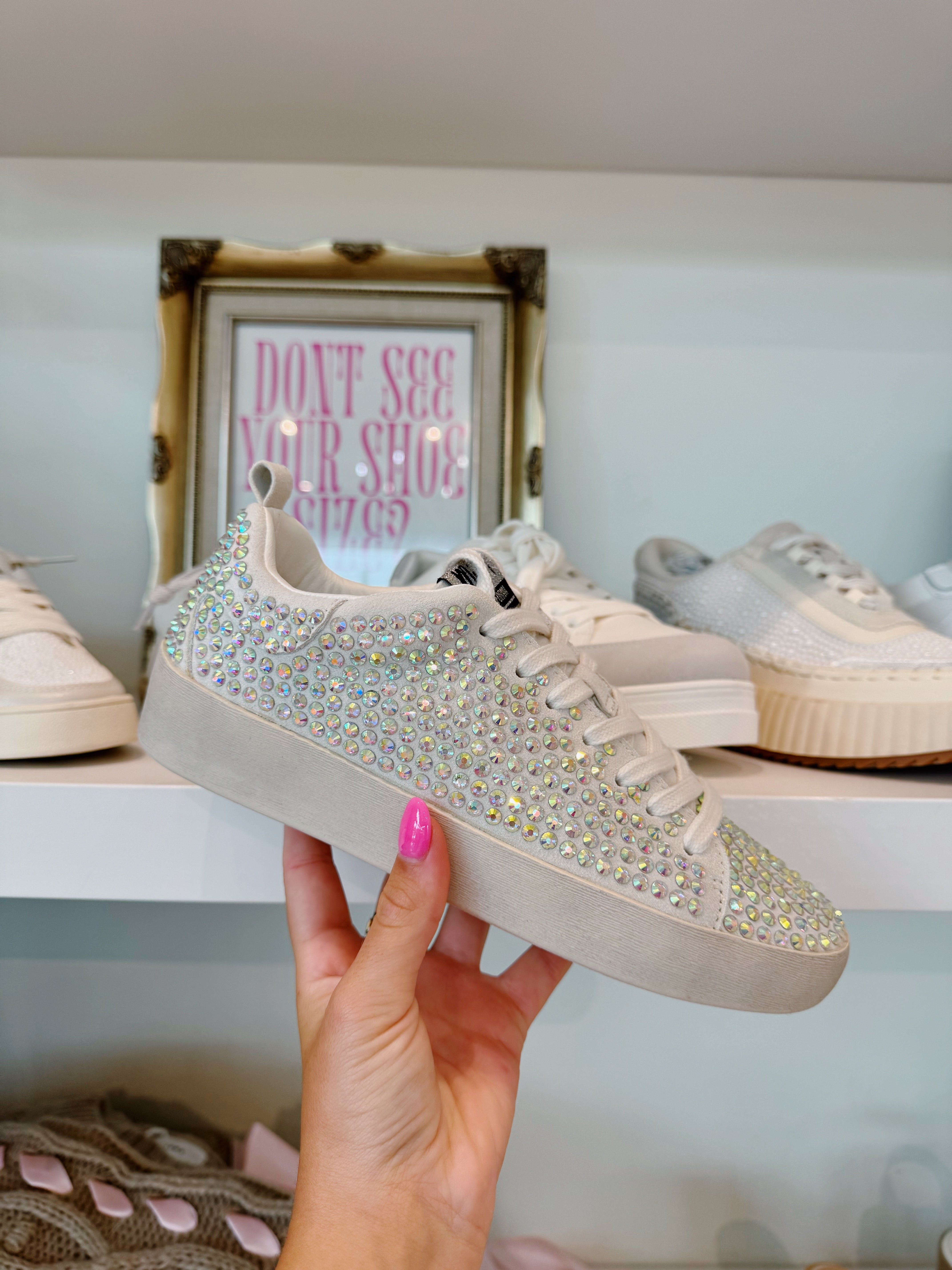 Christi Sneakers - Silver Bling