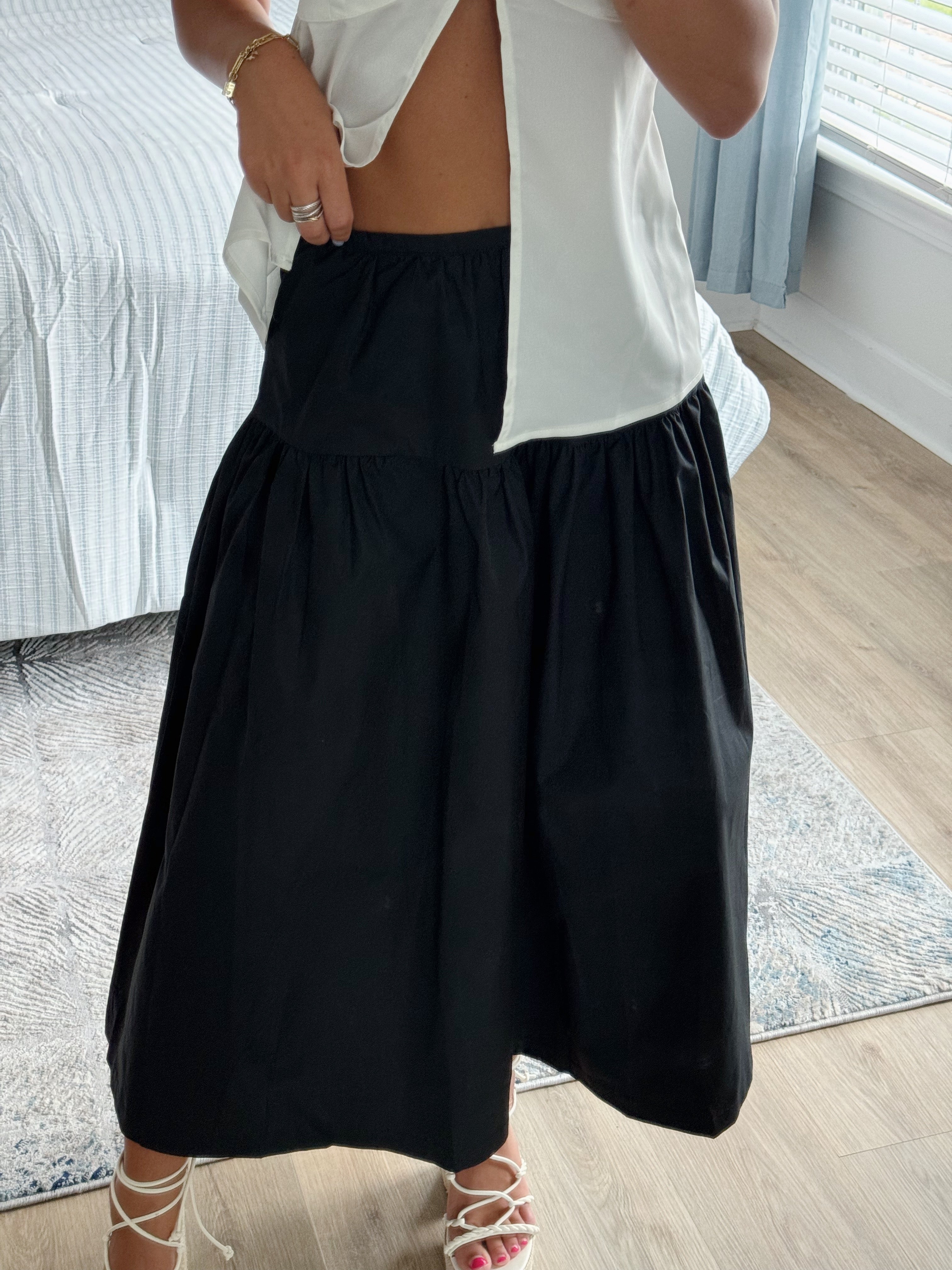 Kaylee Midi Skirt - Black