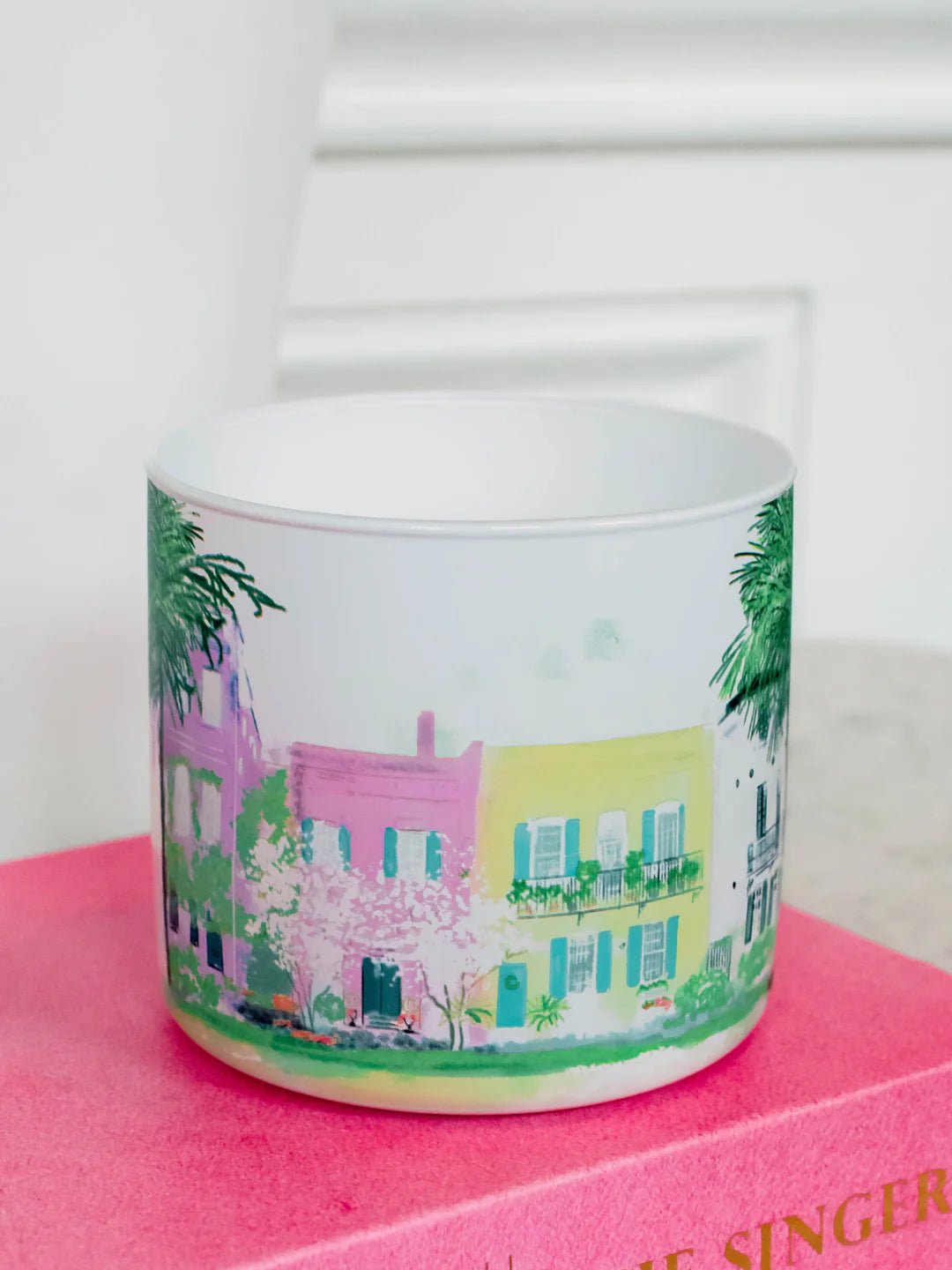 Rainbow Row Candle