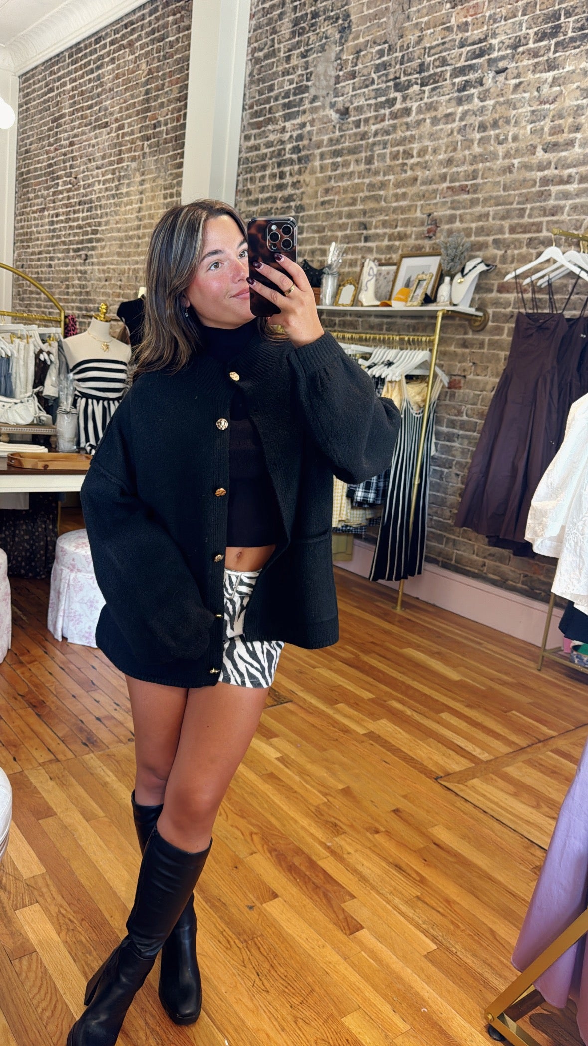 Casey Oversized Loose Fit Sweater - Black