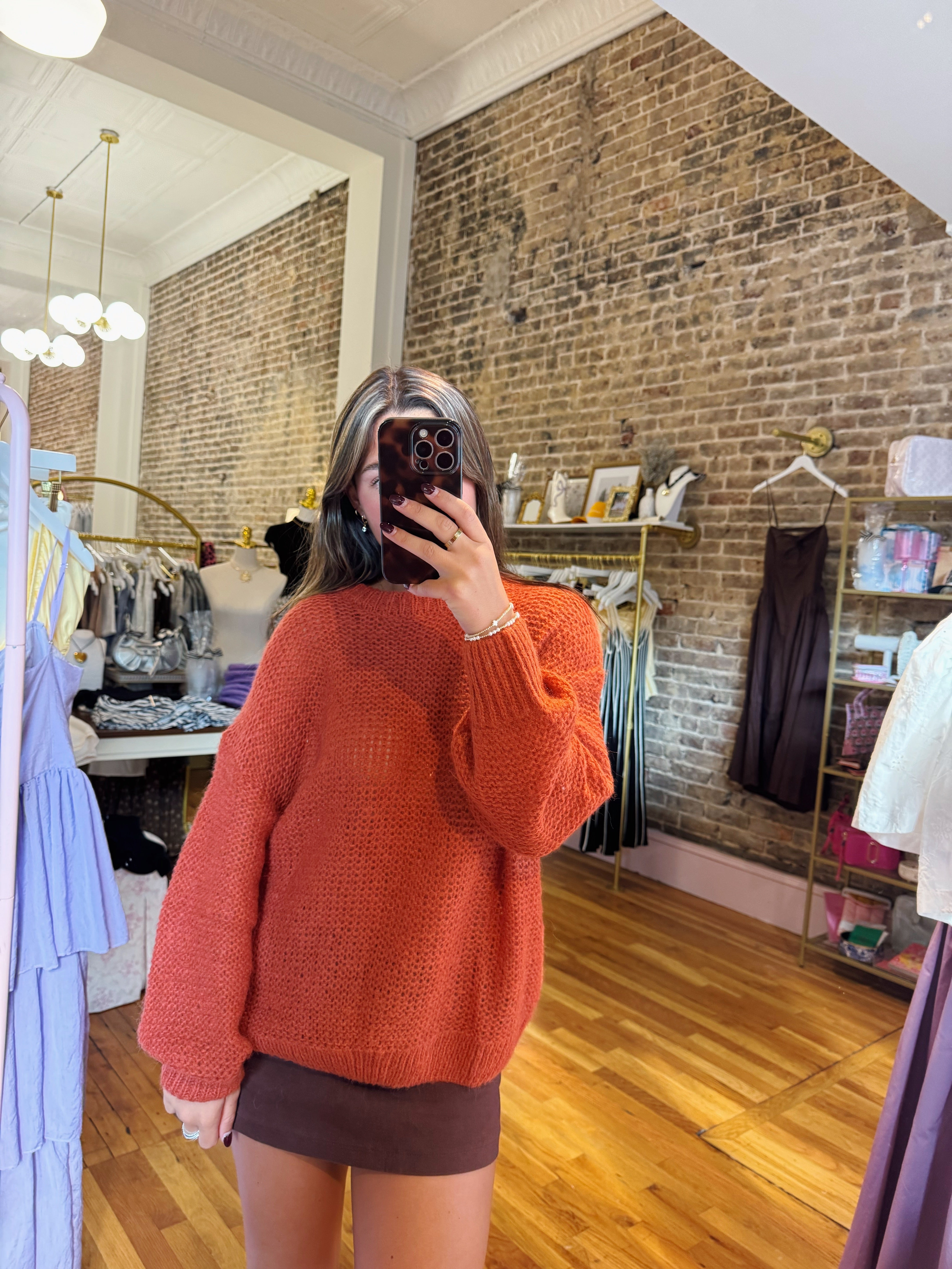 Pablo Knit Sweater - Rust