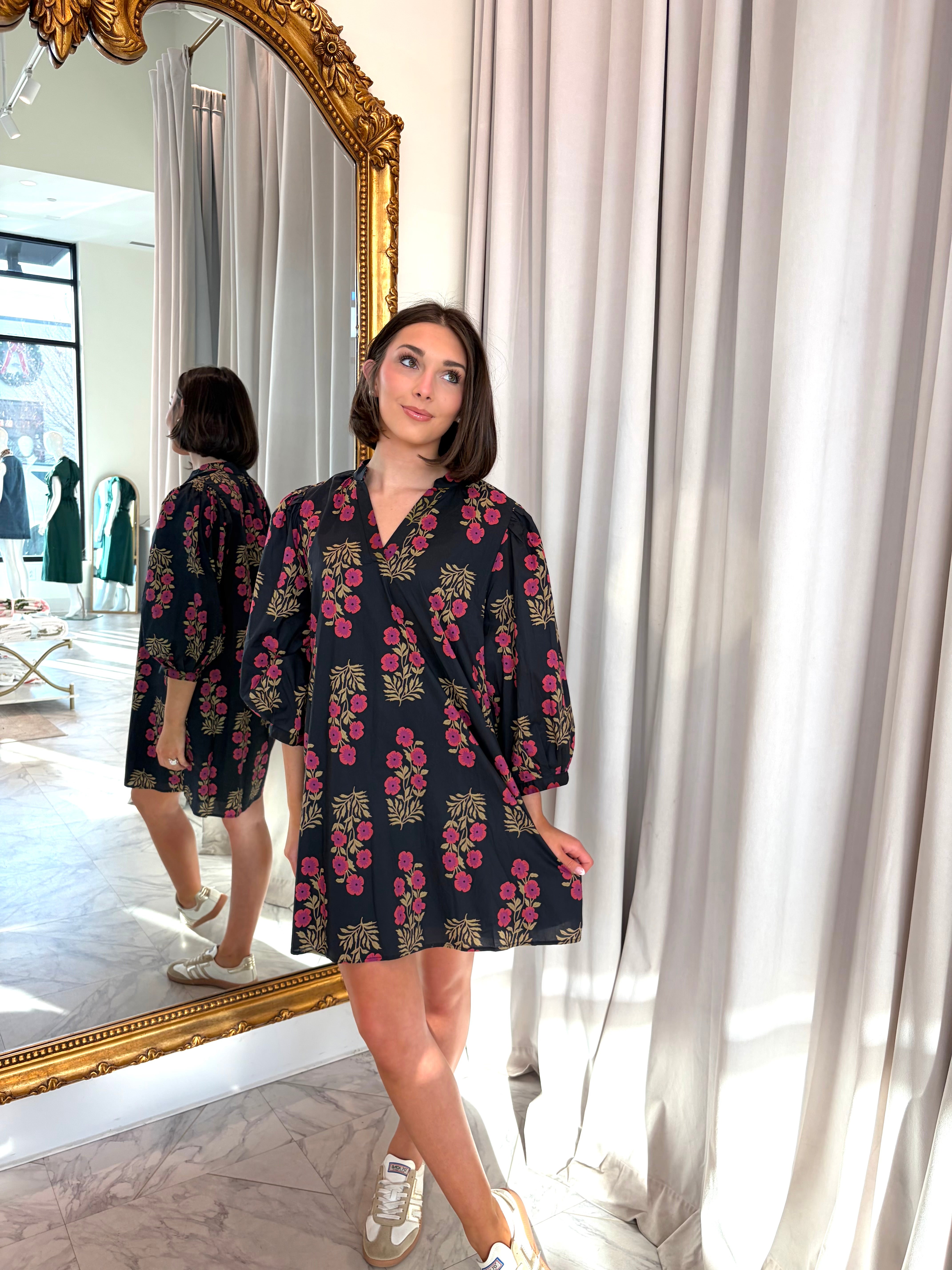 Erin Mini Dress - Black