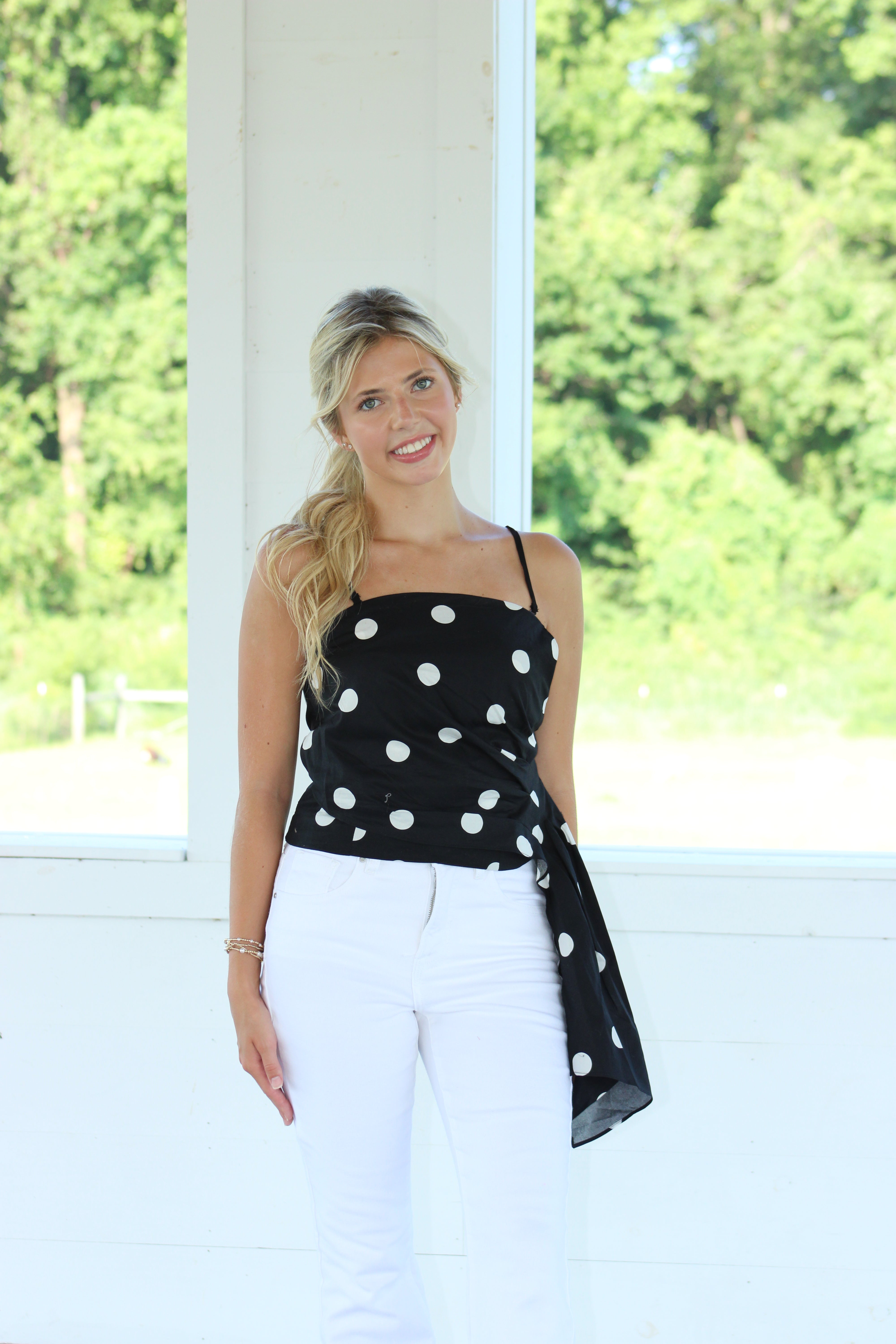 Call Me Later Top - Polka Dot