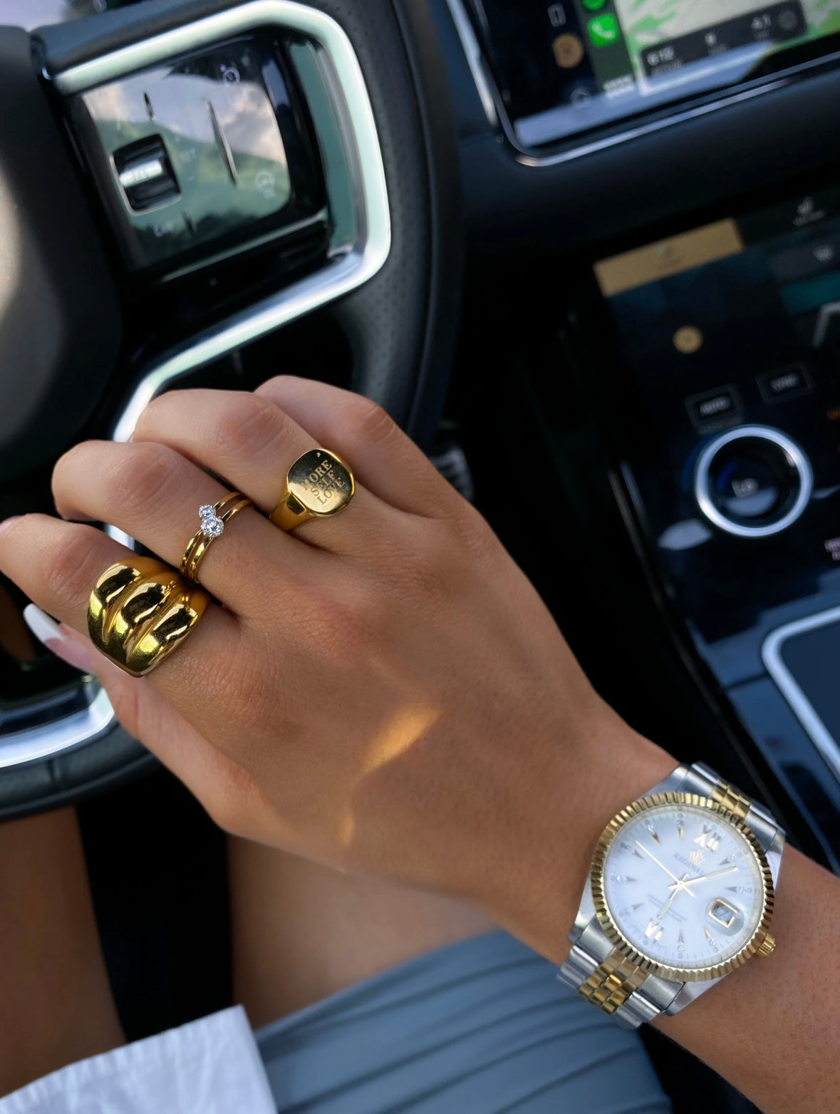 Triple Threat Ring - Gold - Water Resistant