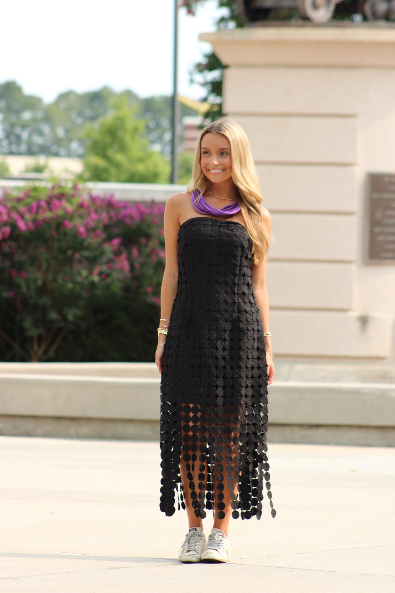 Sun Goes Down Midi Dress - Black