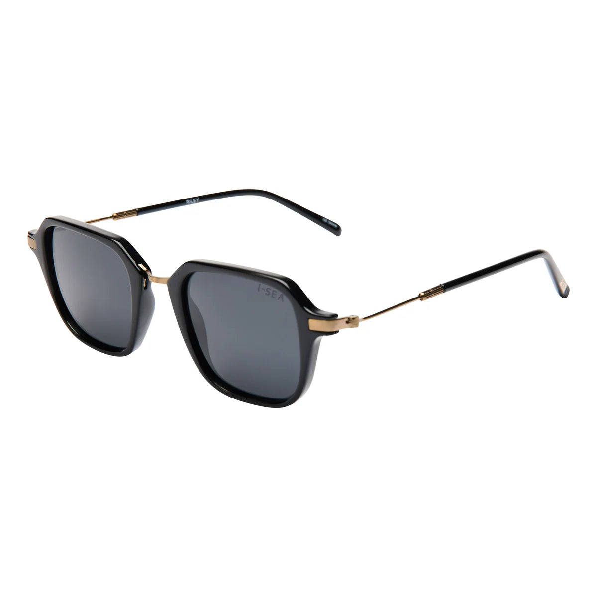 Riley Sunglasses - Black/ Smoke Polarized Lens