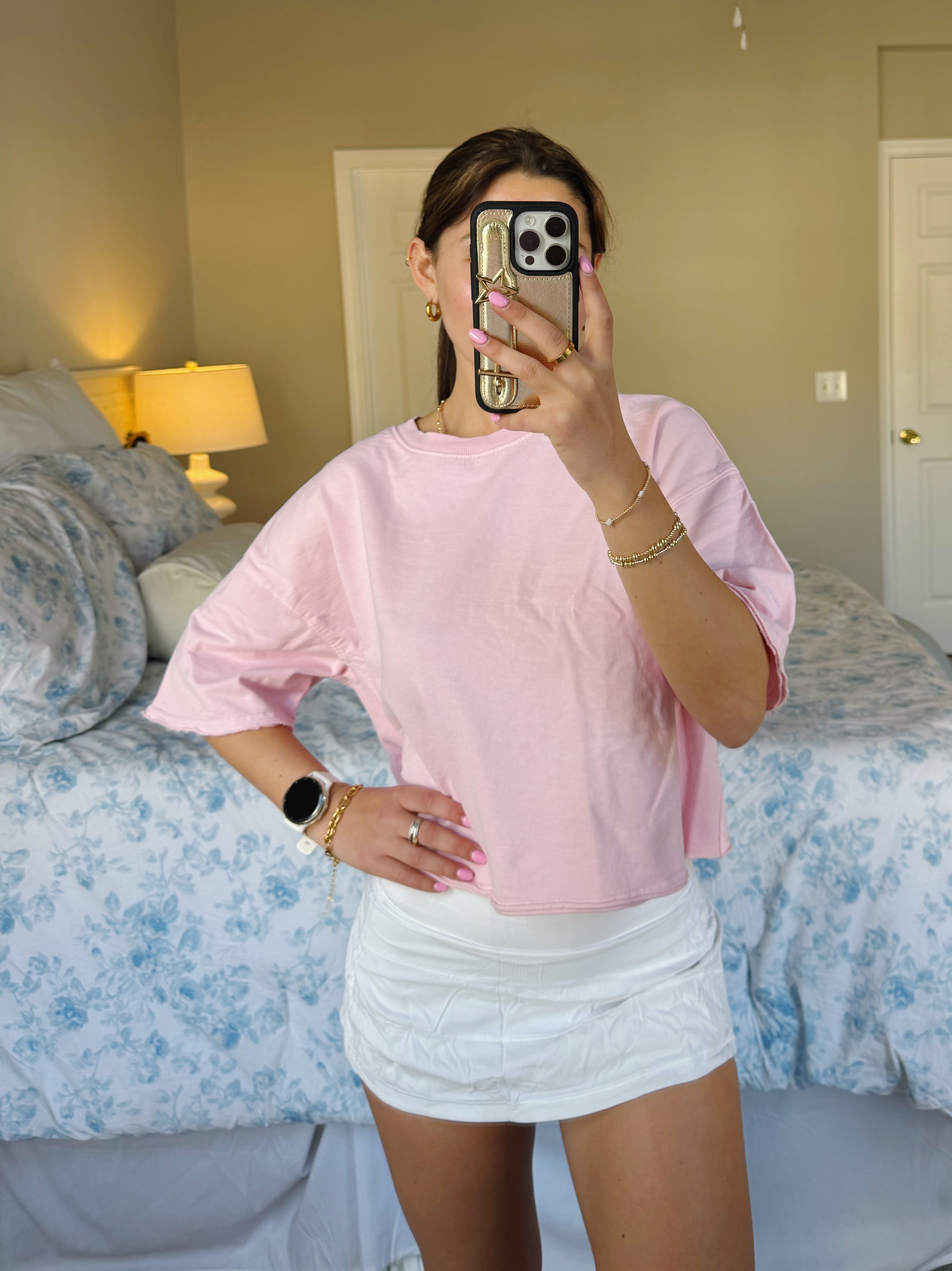 Out And About Blank Tee - Pink