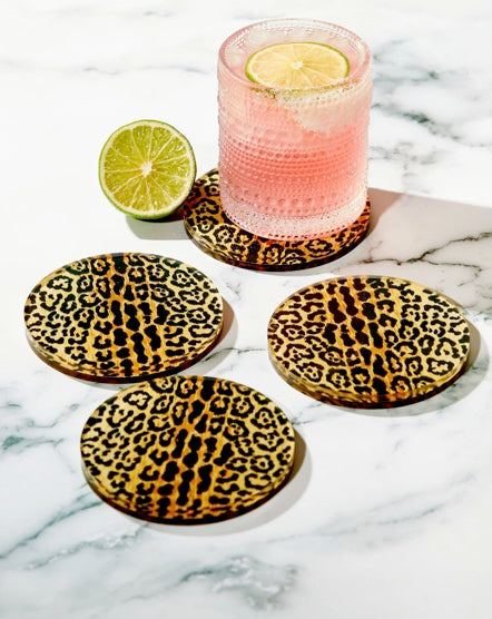 Leopard Print Coasters (Set Of 2)