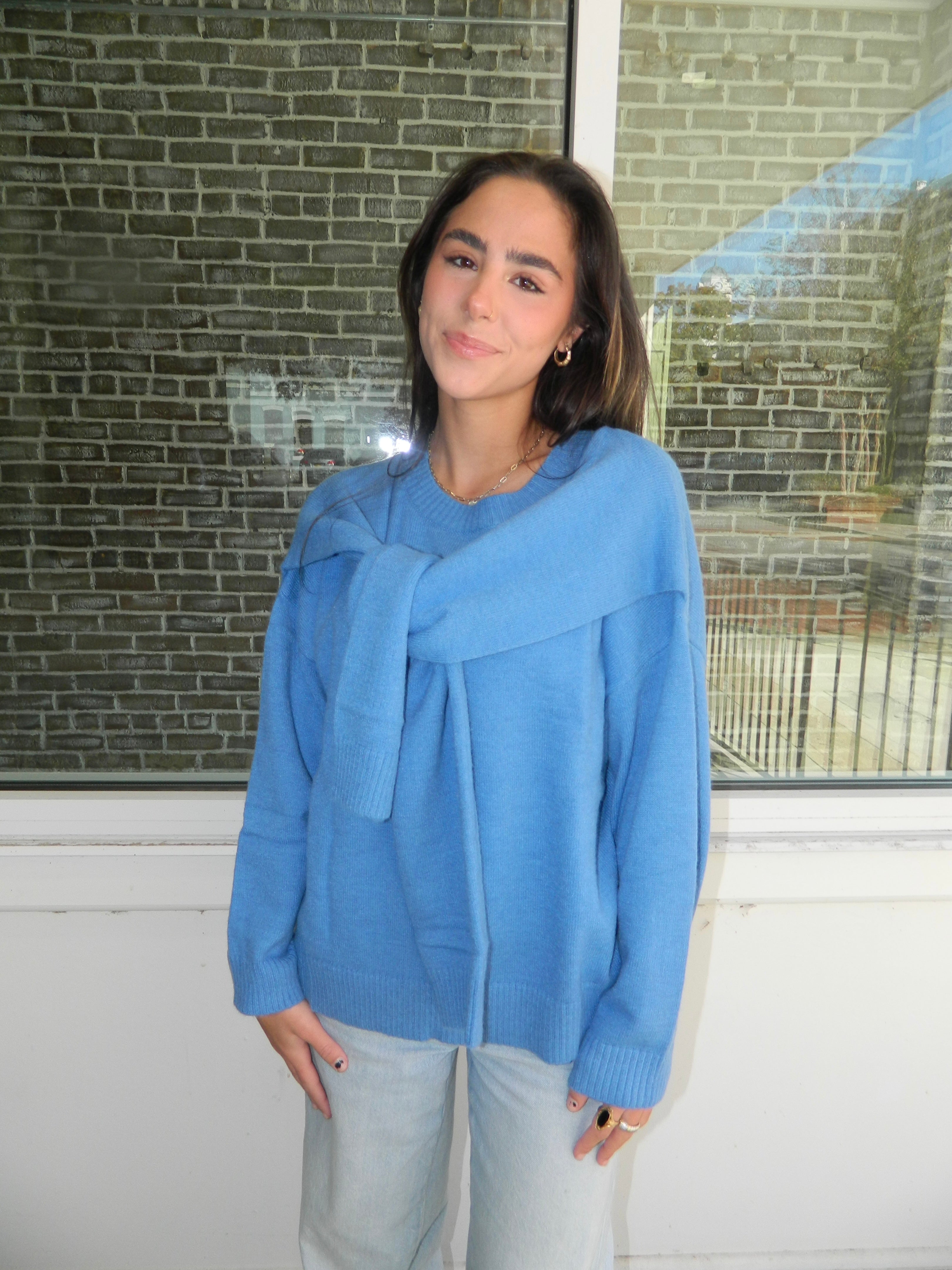 Josie Oversized Sweater - Blue