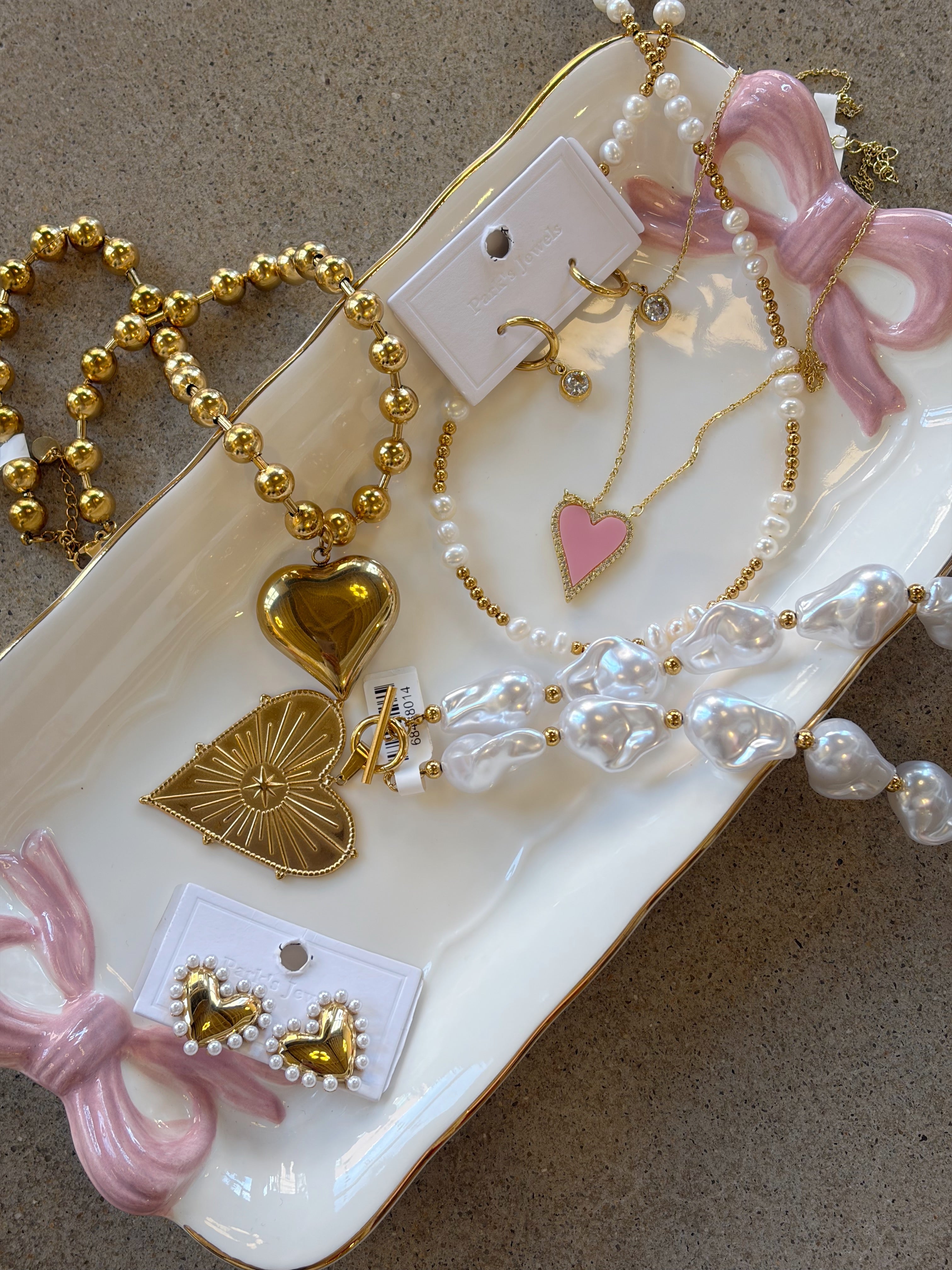 Lucky In Love Studs - Stainless Steel