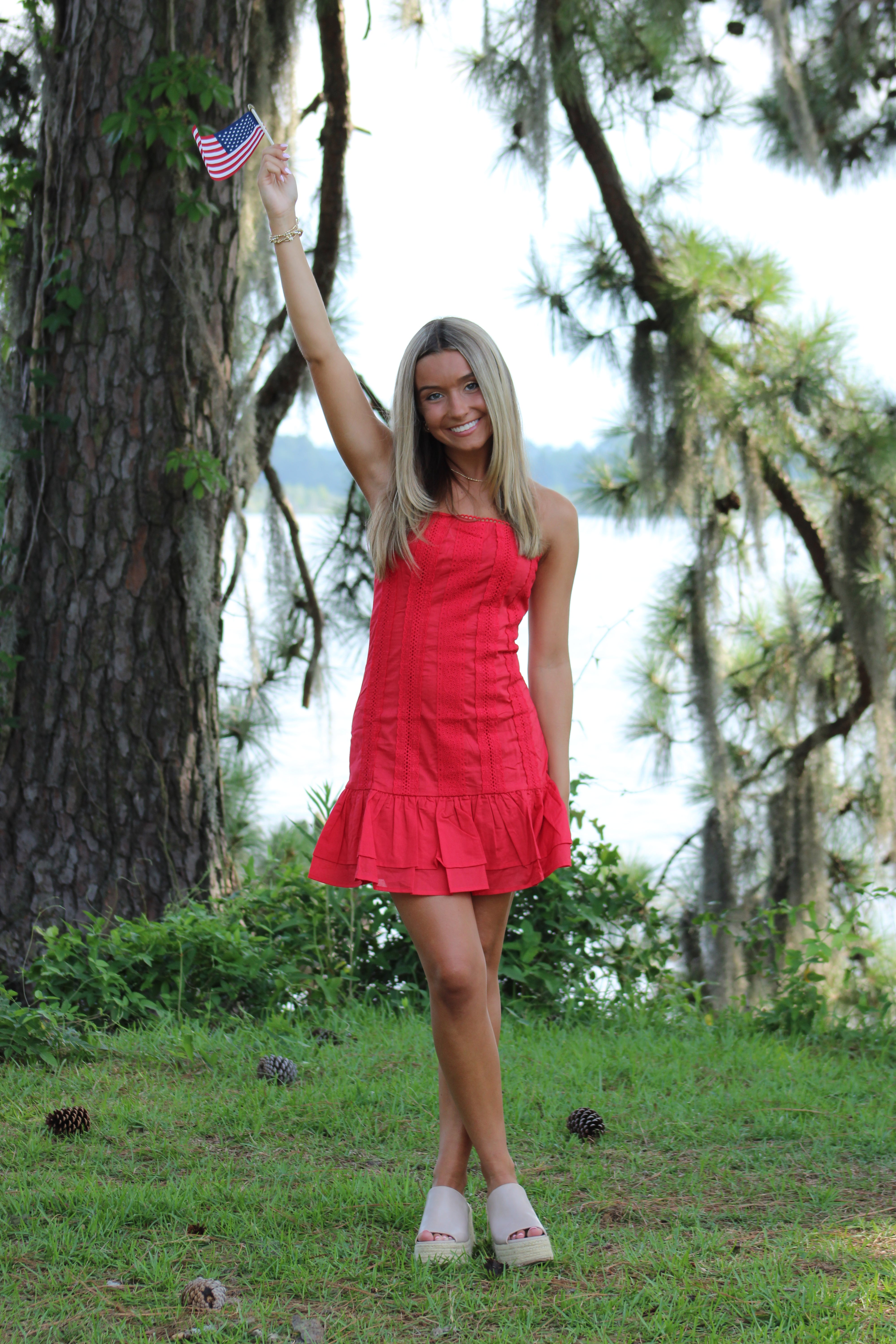 Paint It Red Mini Dress - Red