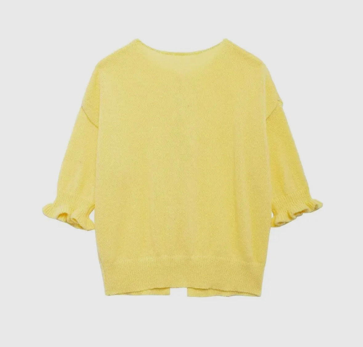 Old School Love Knit Cardigan - Yellow