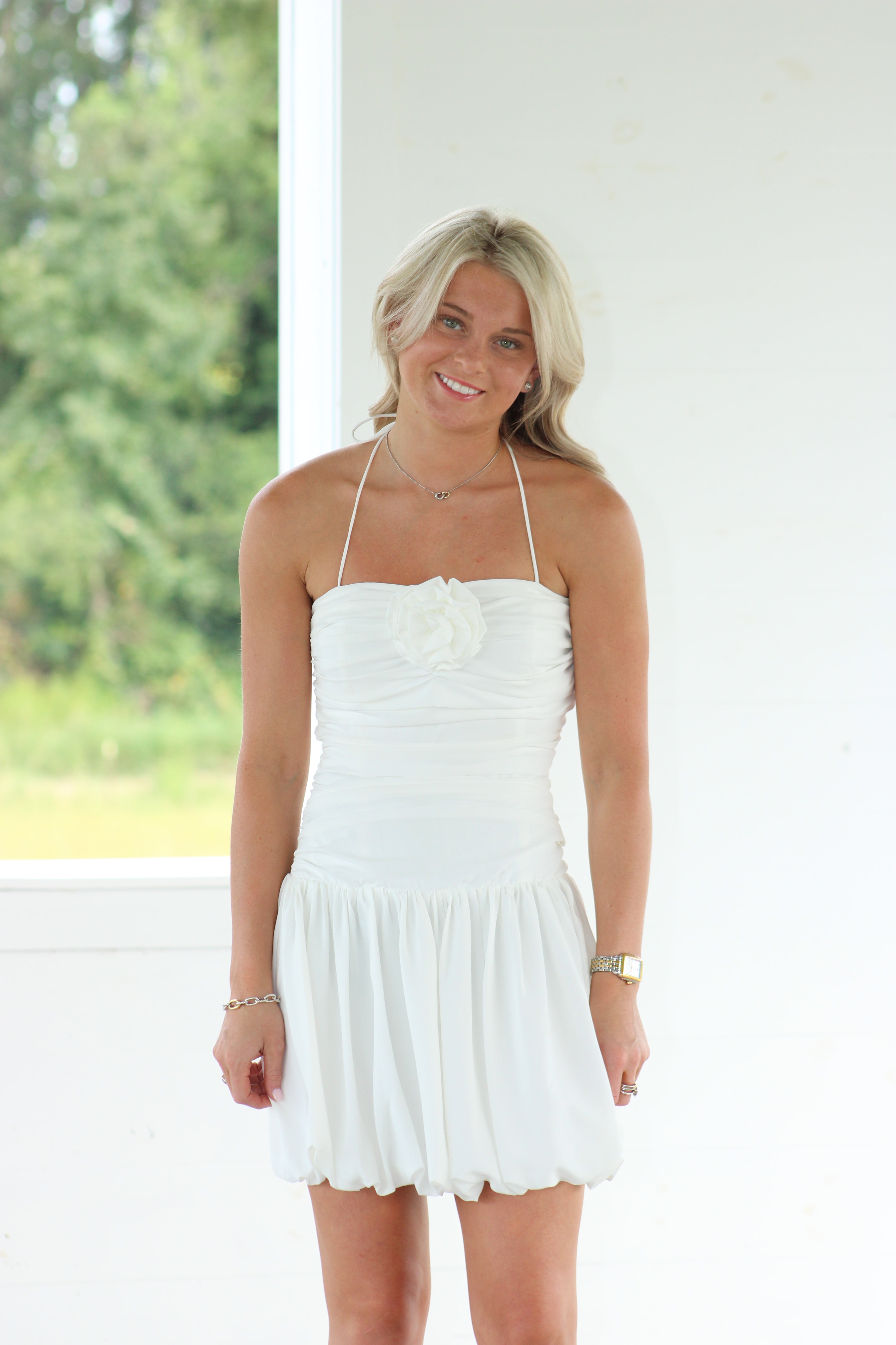 Ava Mini Dress - White