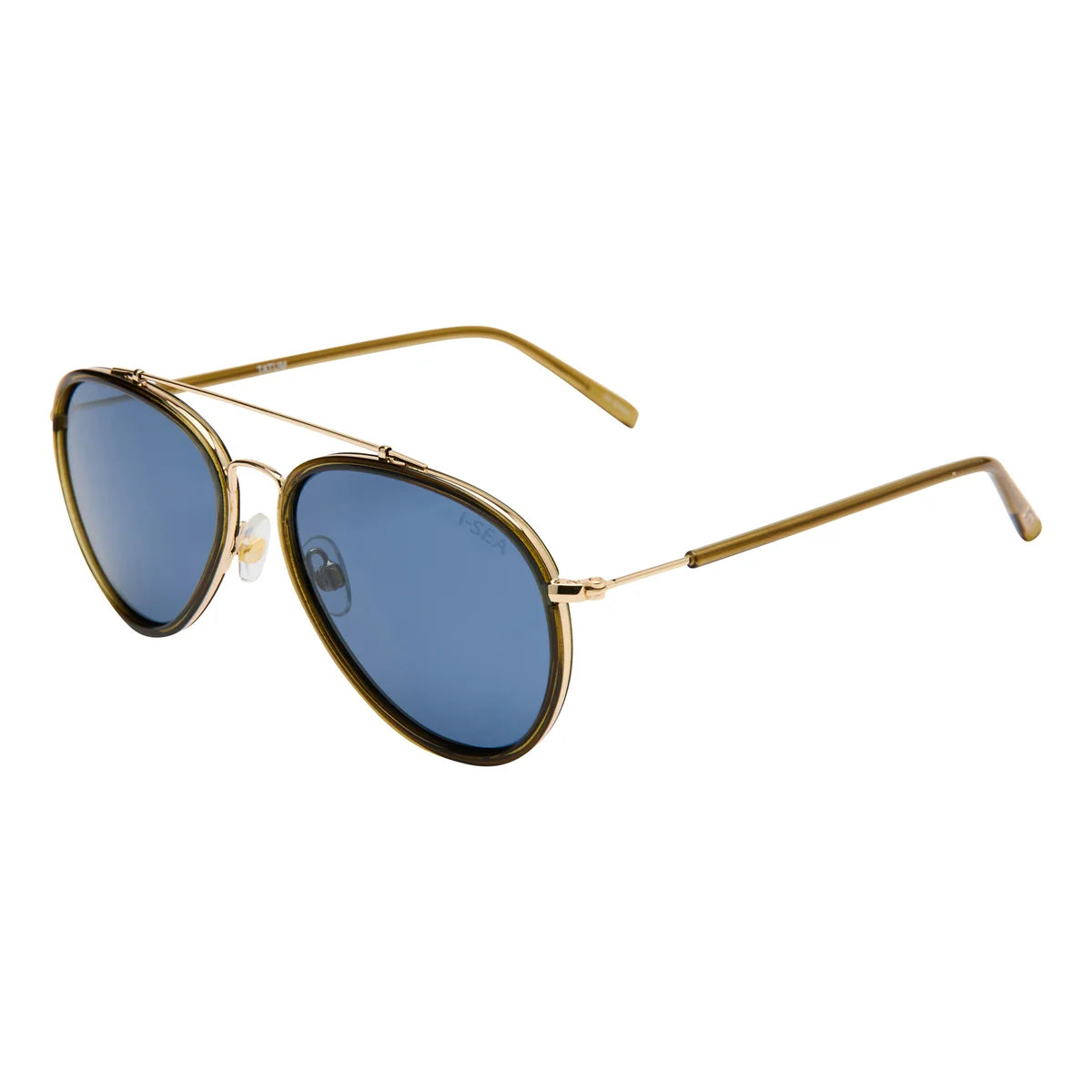 Tatum Sunglasses - Olive/Navy Polarized Lens