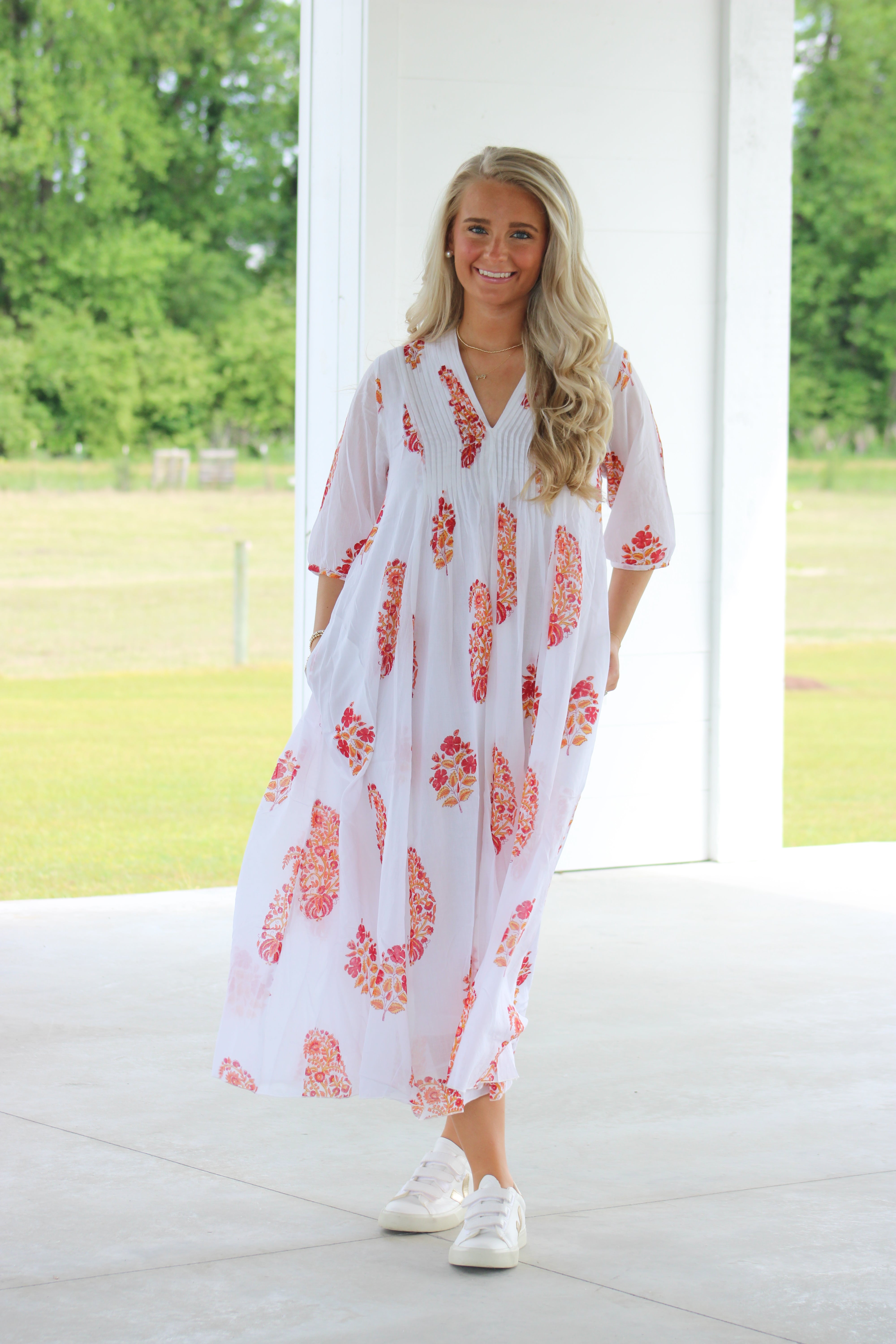 Aruba Midi Dress - White