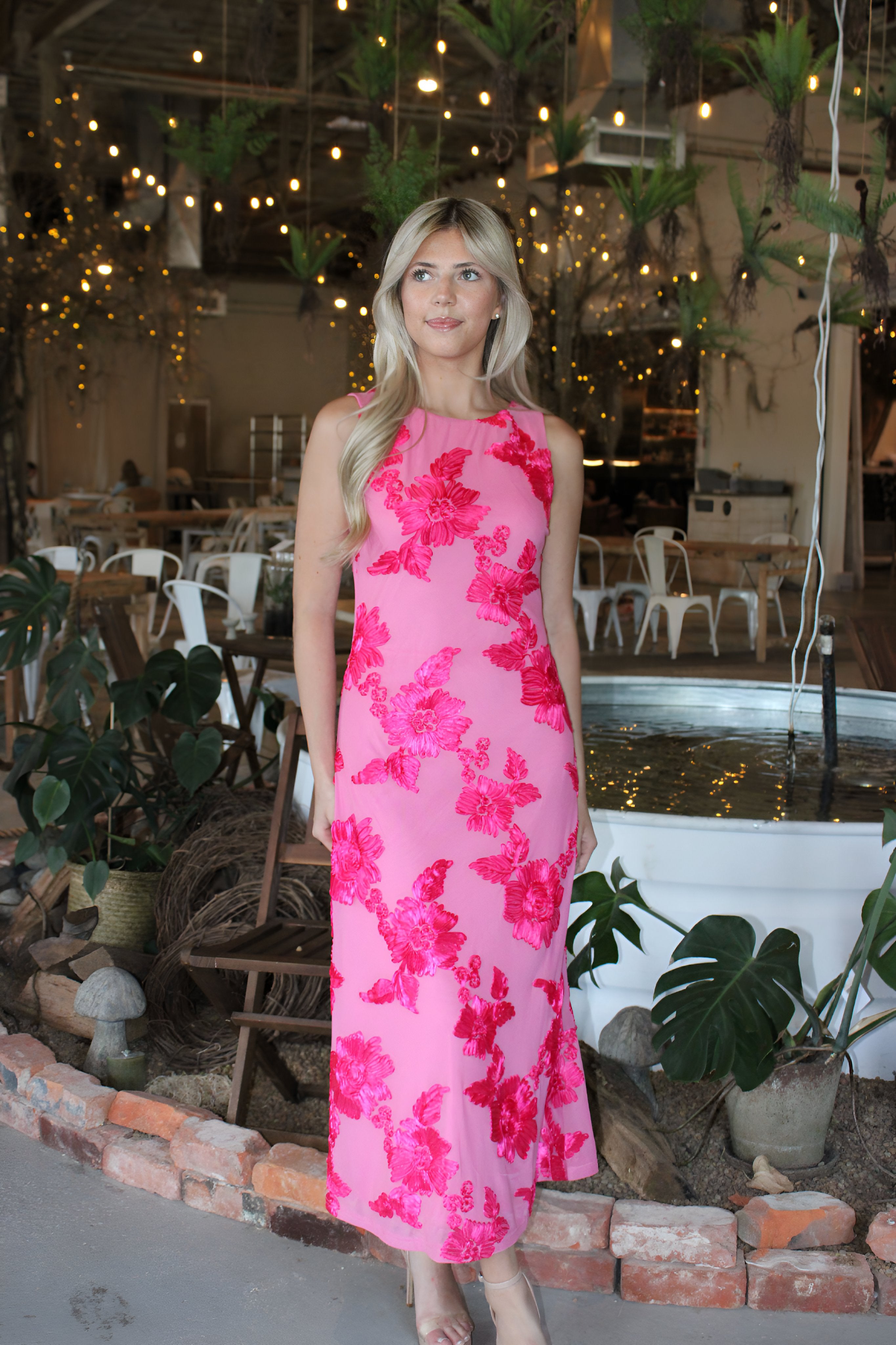 Jocelyn Midi Dress - Pink