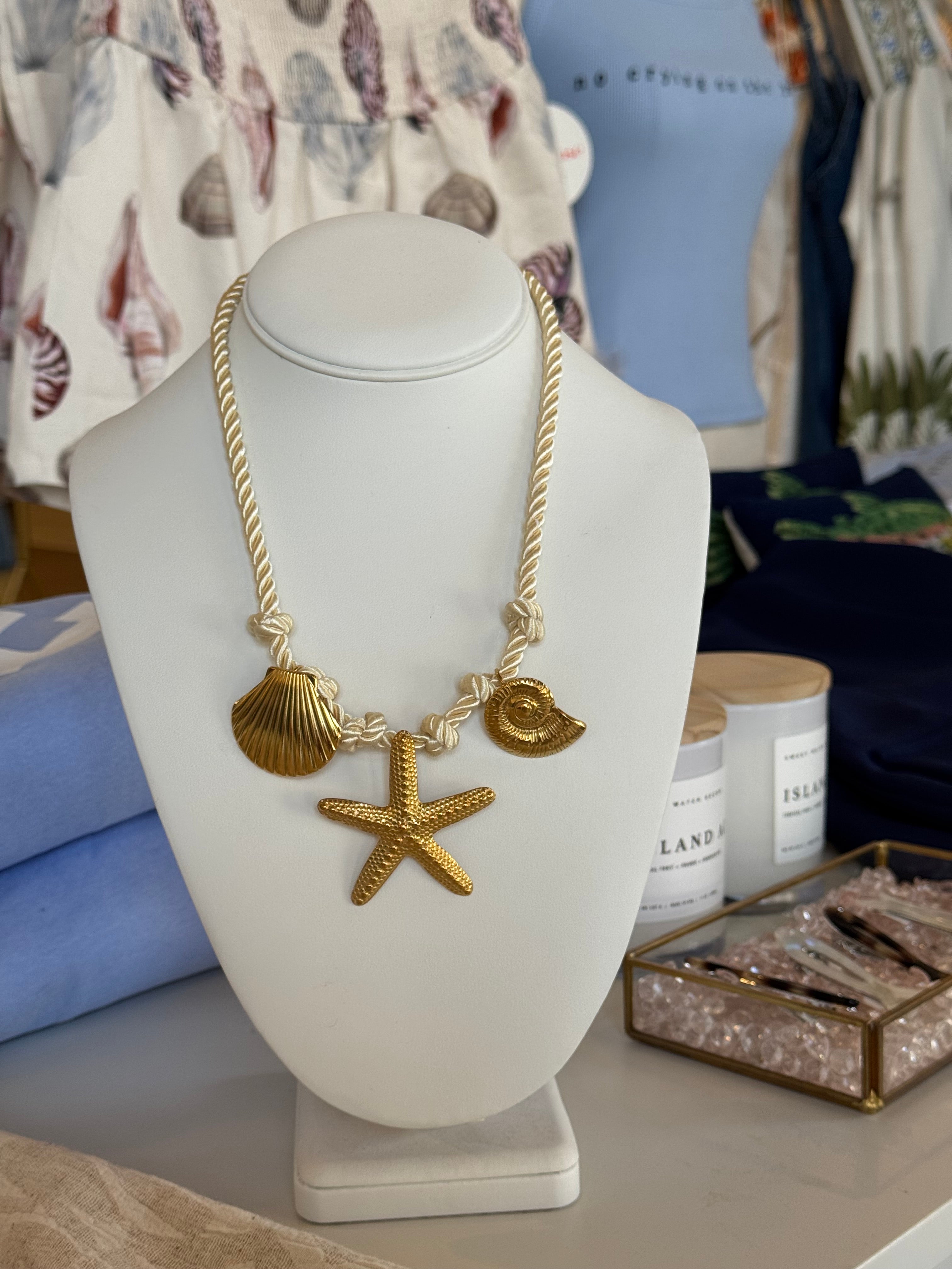 Coastal Charm Rope Necklace