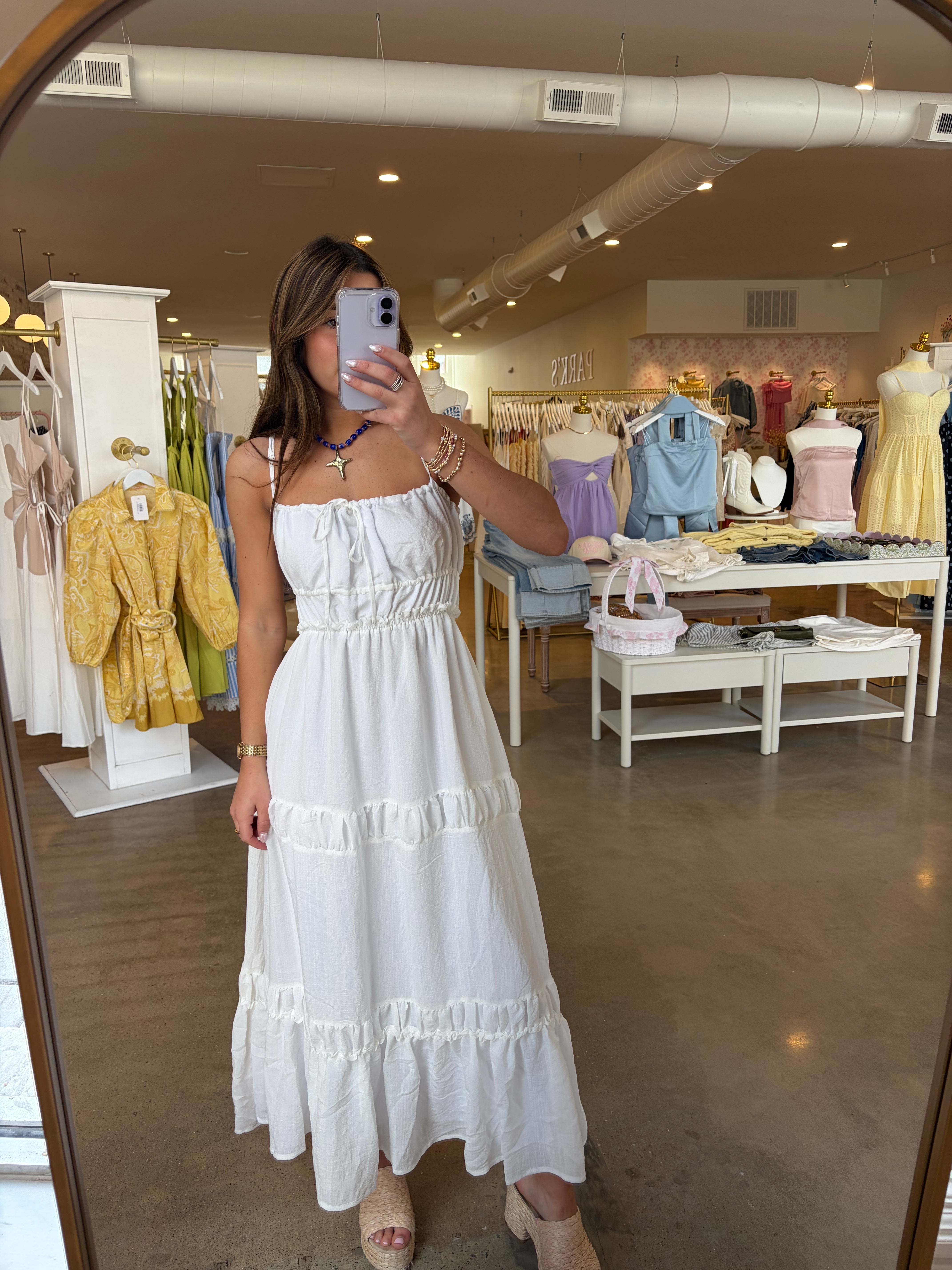 Caty Maxi Dress - White